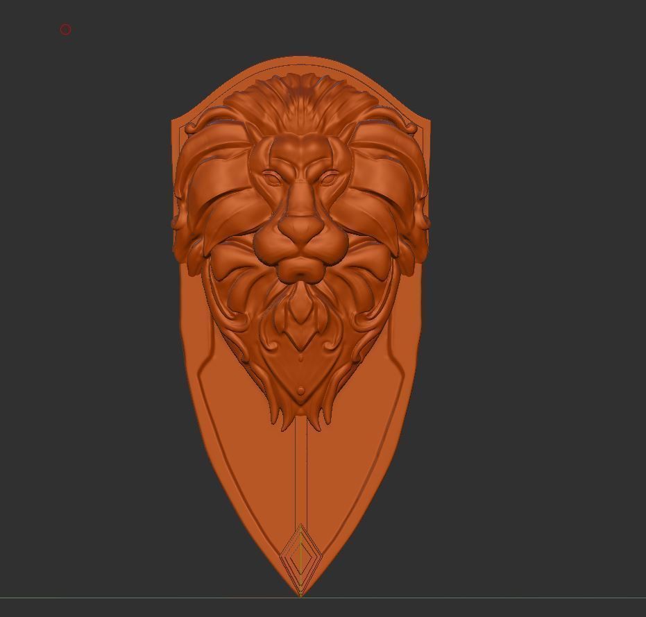 Alliance Lion Shield 3D Printable 3D print model_1