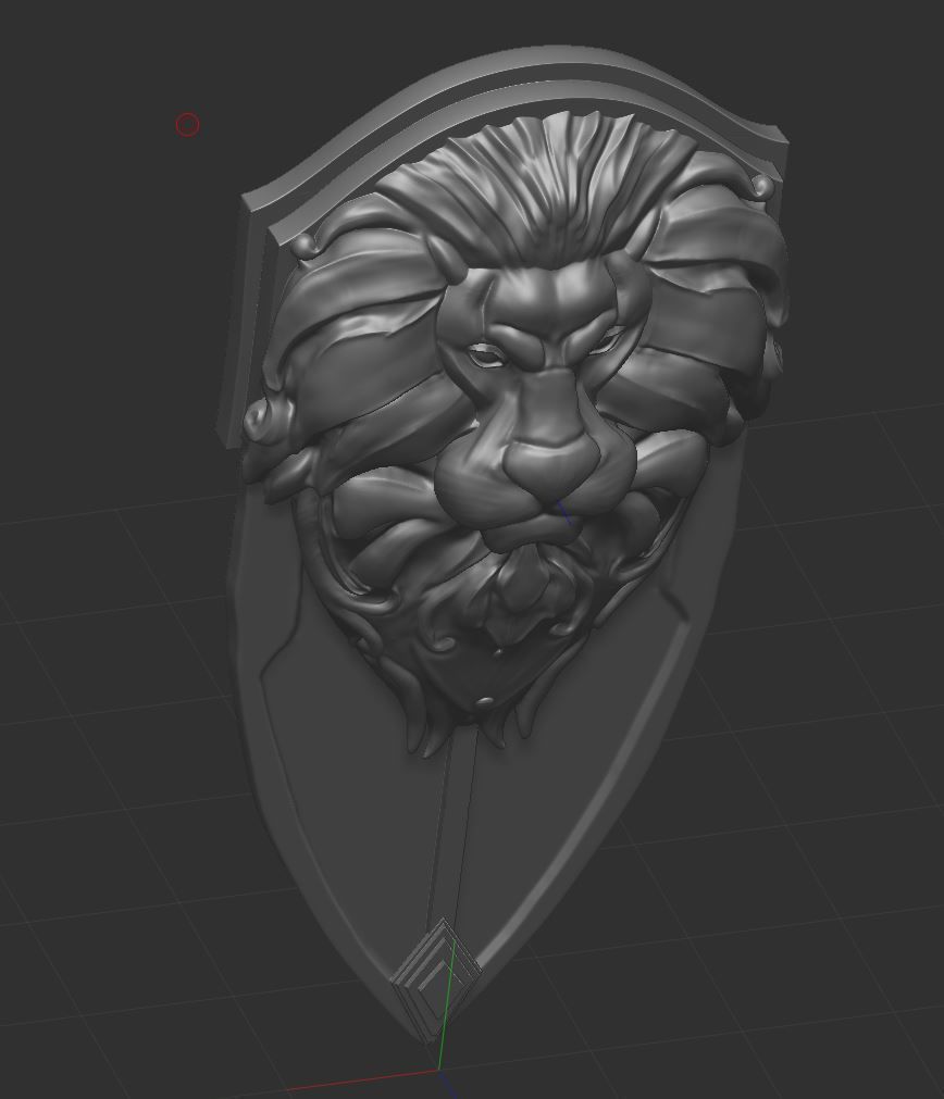 Alliance Lion Shield 3D Printable 3D print model_9