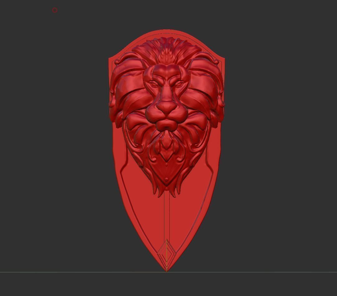 Alliance Lion Shield 3D Printable 3D print model_2