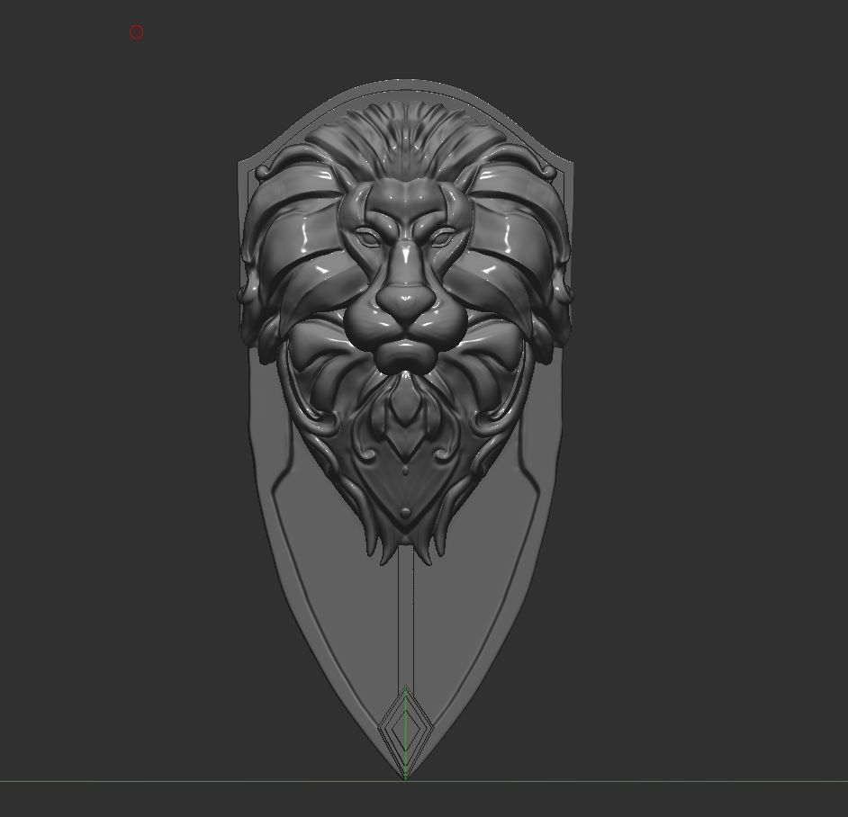 Alliance Lion Shield 3D Printable 3D print model_12