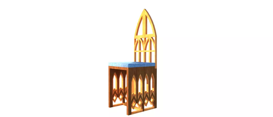 Gothic Chair Free 3D model