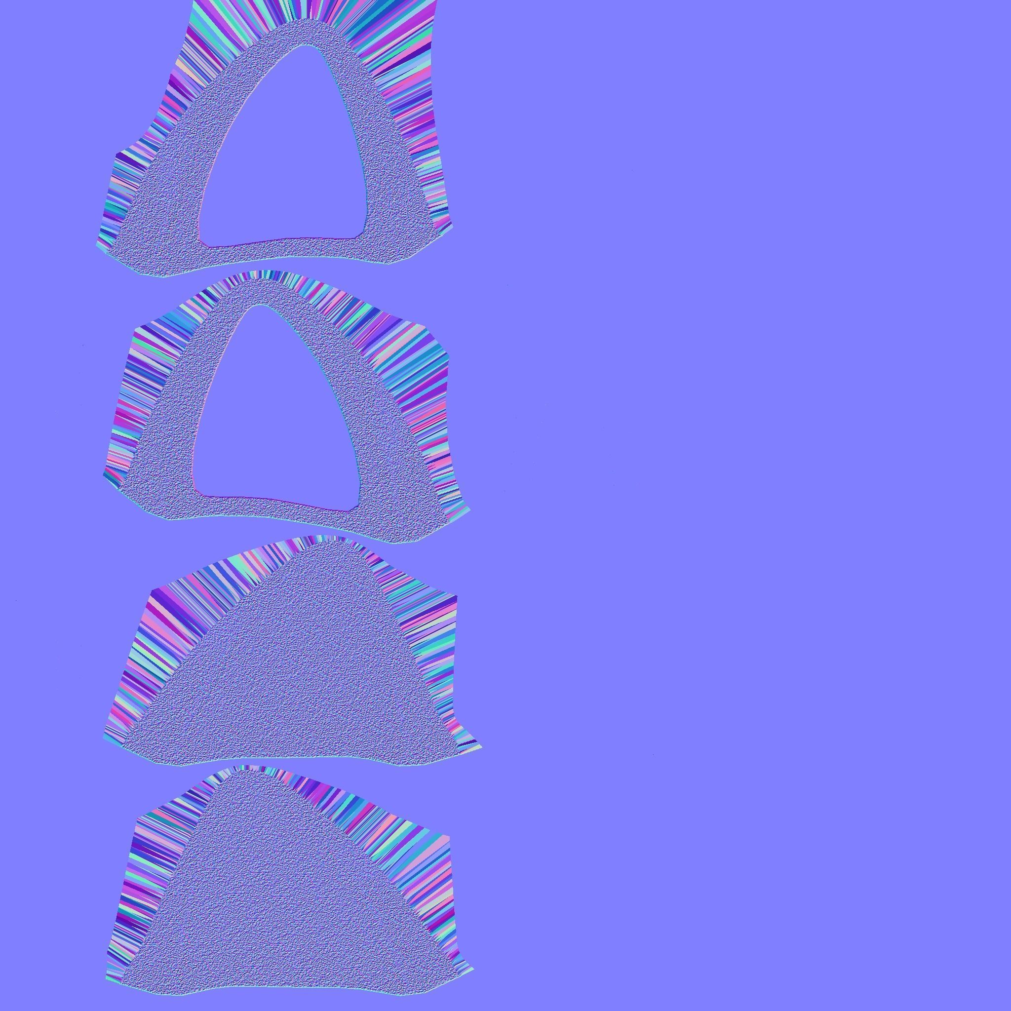 Furry Ears Tiara J04 Beige - Headband Character Design Low-poly 3D model_18