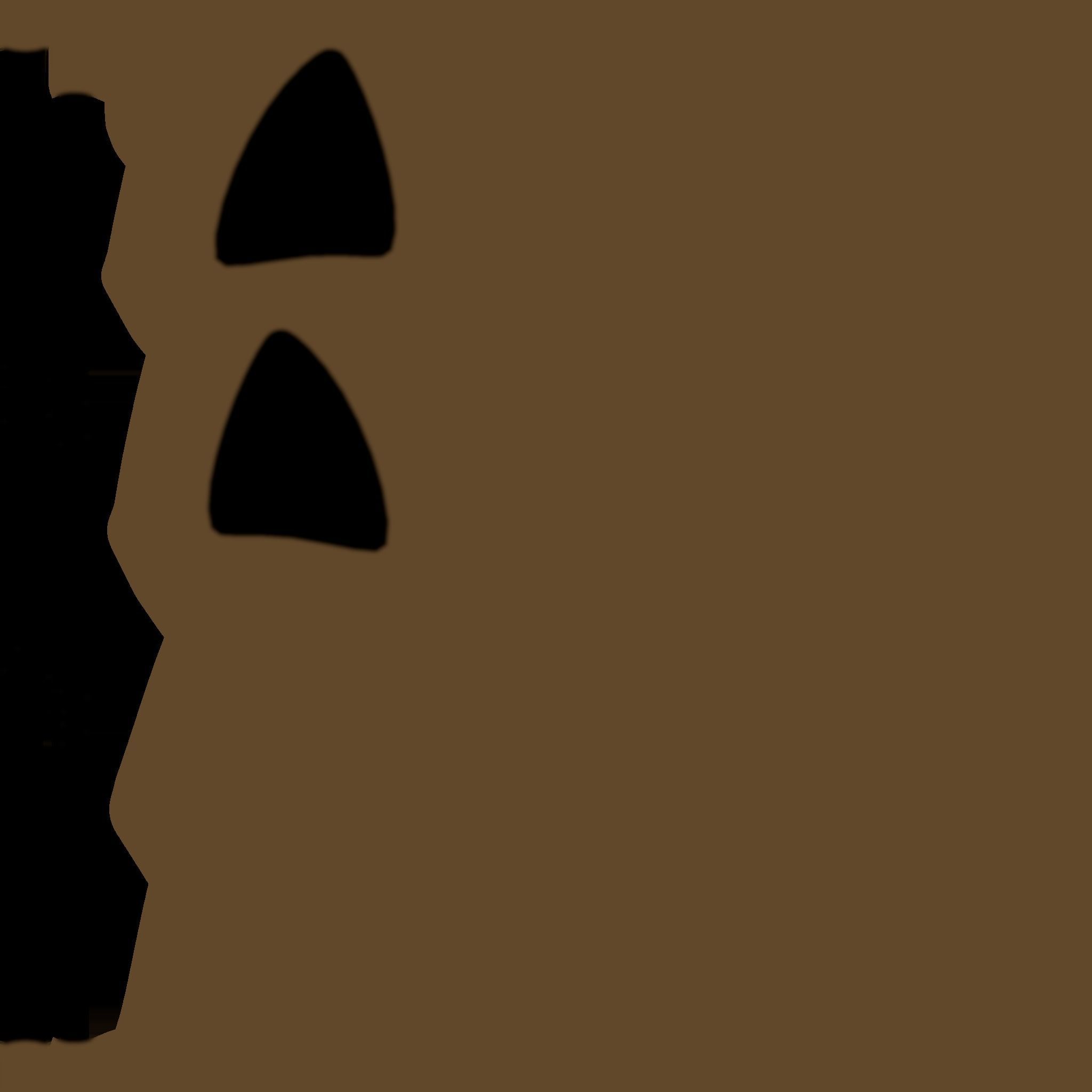 Furry Ears Tiara J05 Brown - Headband Character Design Low-poly 3D model_15