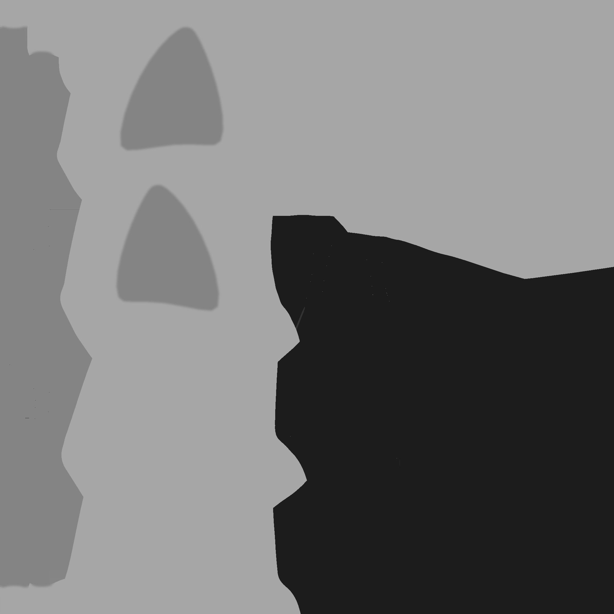 Furry Ears Tiara J05 Brown - Headband Character Design Low-poly 3D model_19