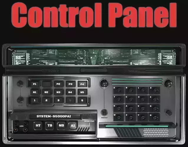 control panel 3D model
