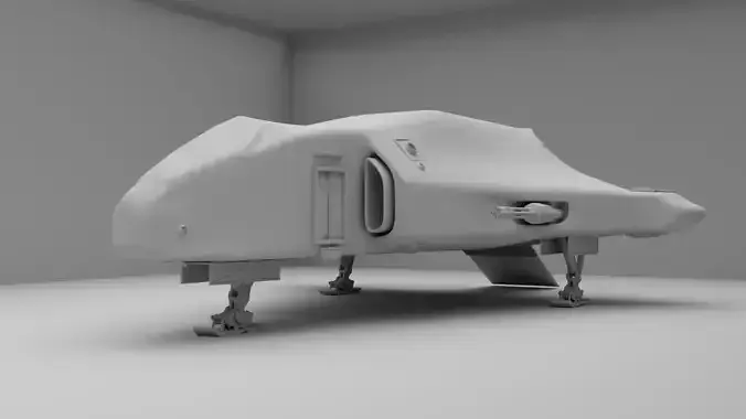 Sci-Fi Spaceship - DeLacy Cutlass Mk1