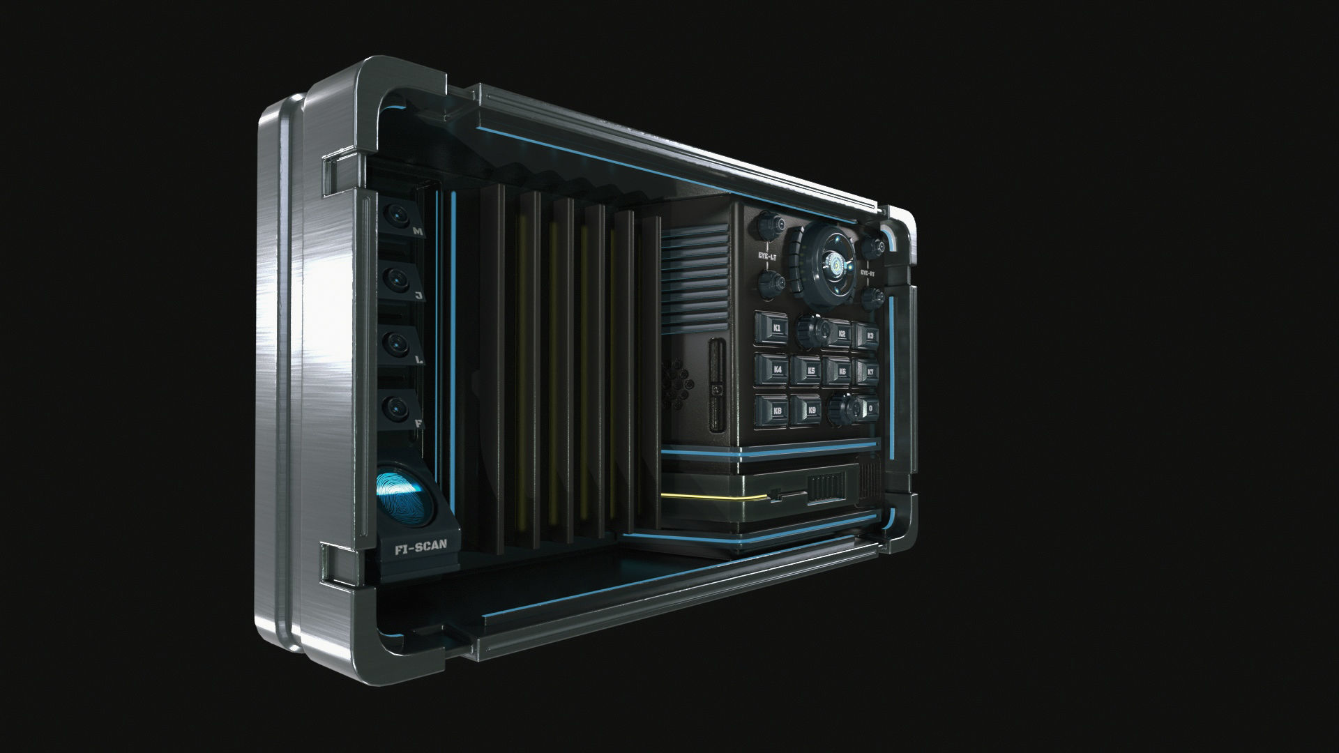 control panel 3D model_3