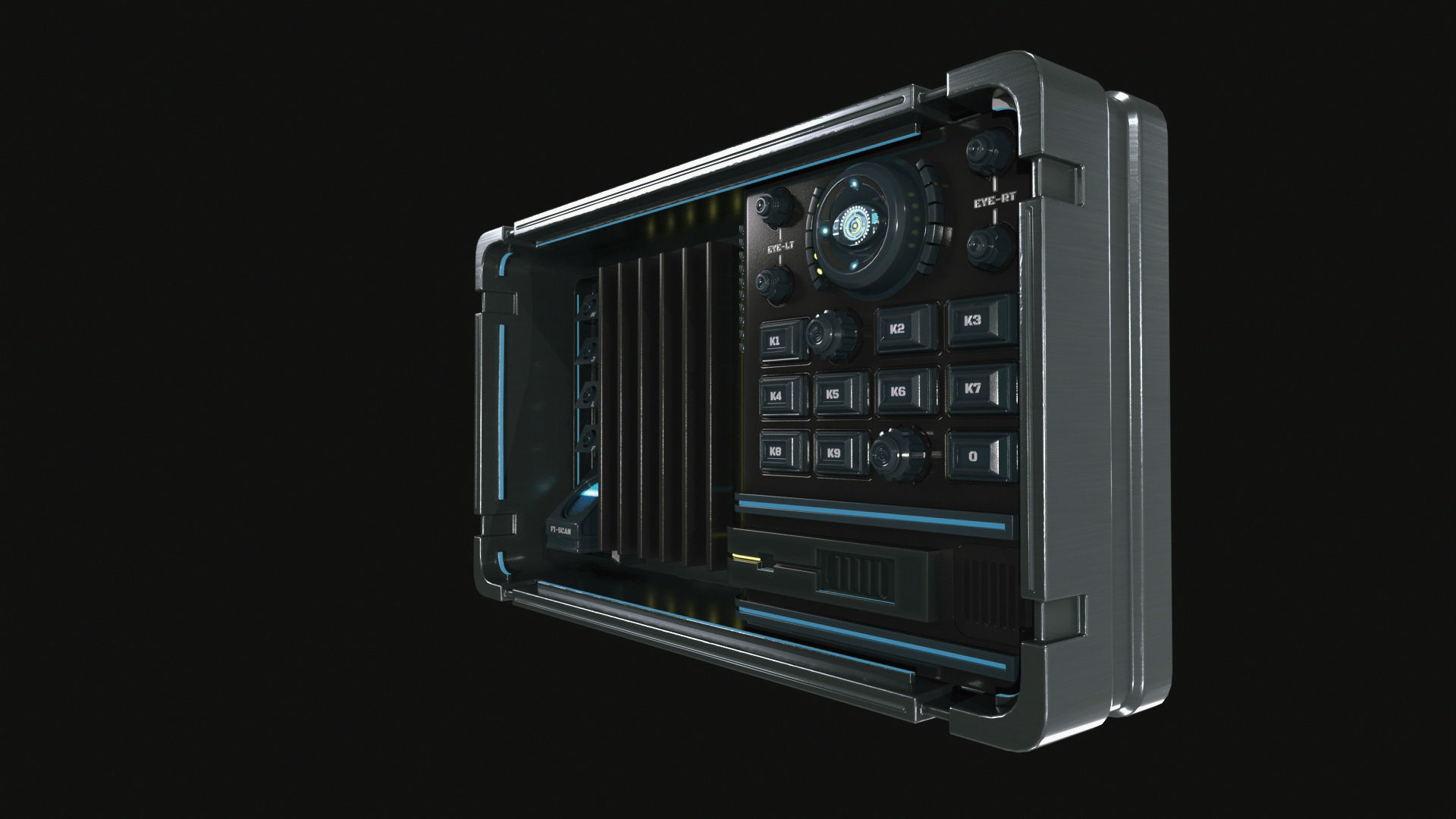 control panel 3D model_4