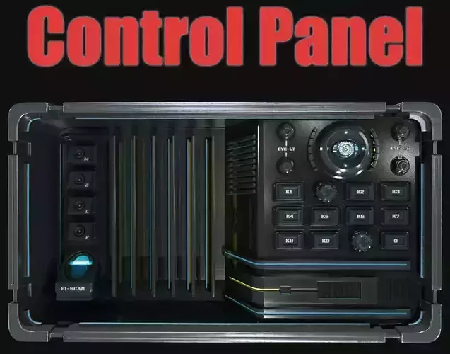 control panel 3D model
