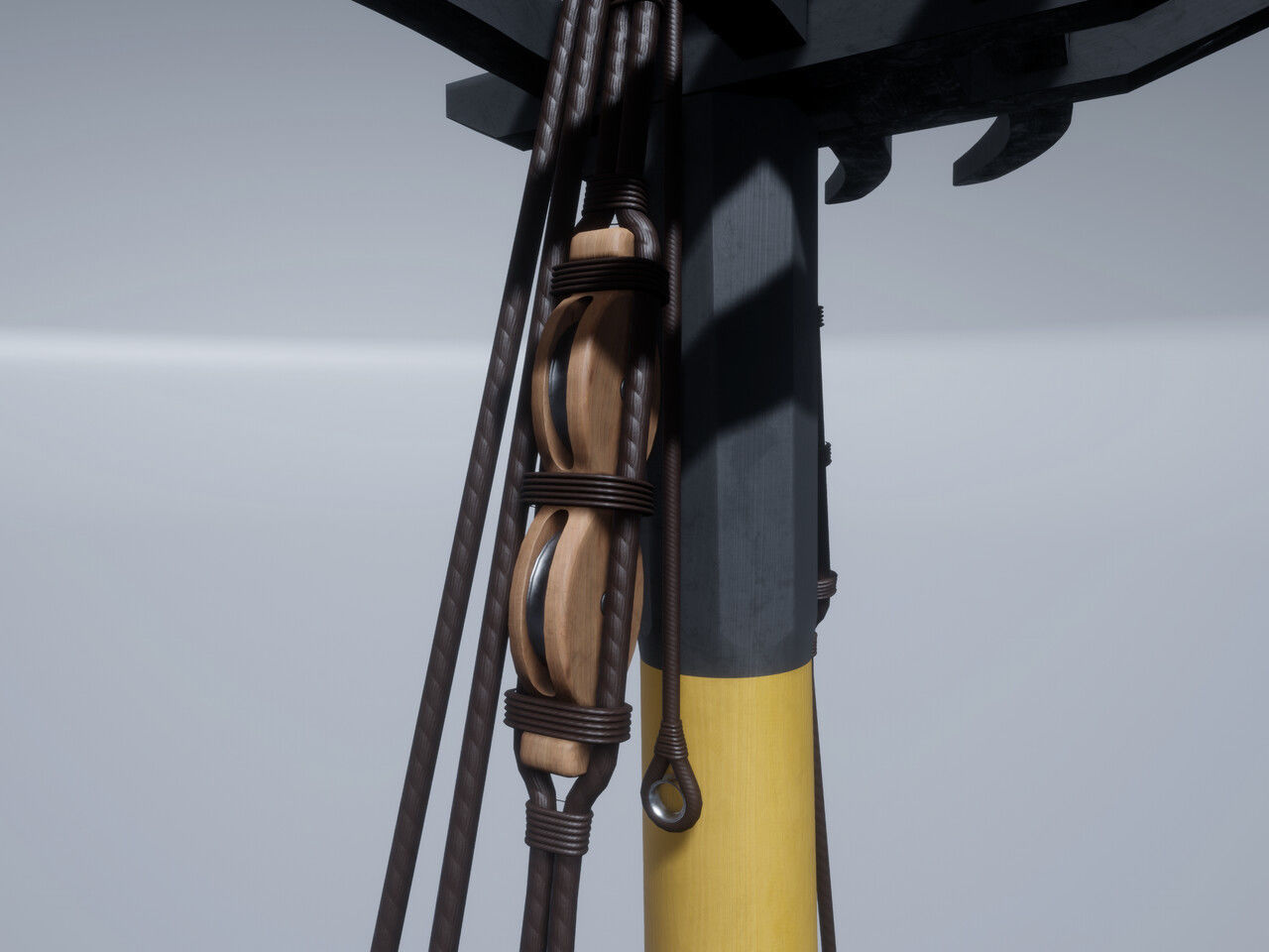 HMS Pegasus - Swan Class Sail Ship 3D model_19