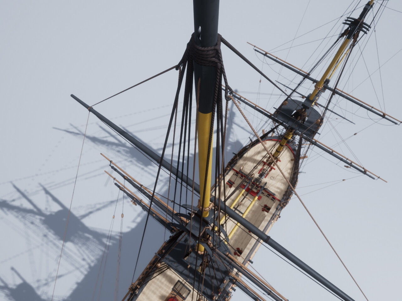 HMS Pegasus - Swan Class Sail Ship 3D model_22