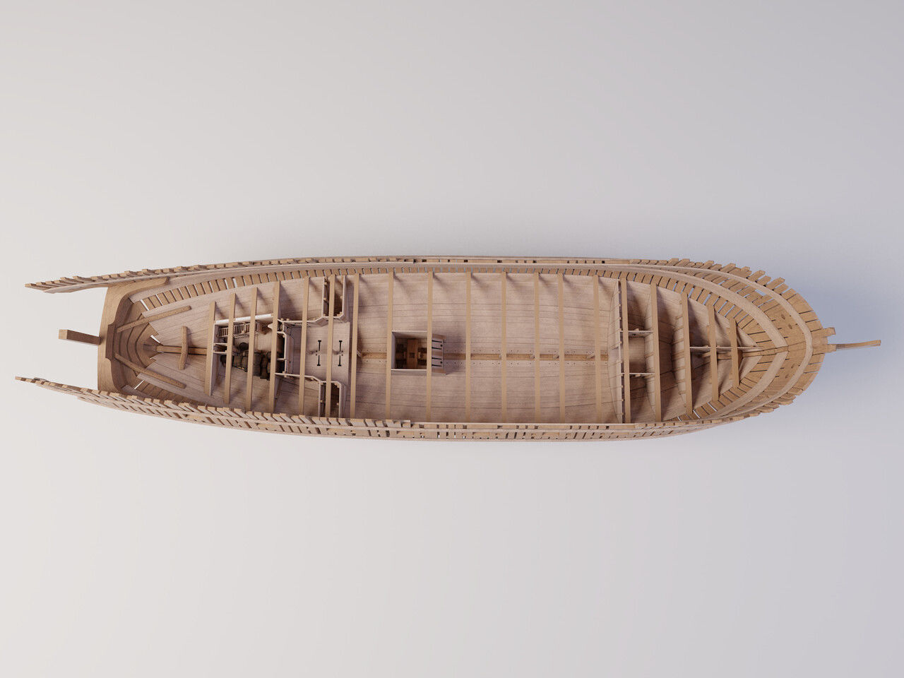 HMS Pegasus - Swan Class Sail Ship 3D model_8