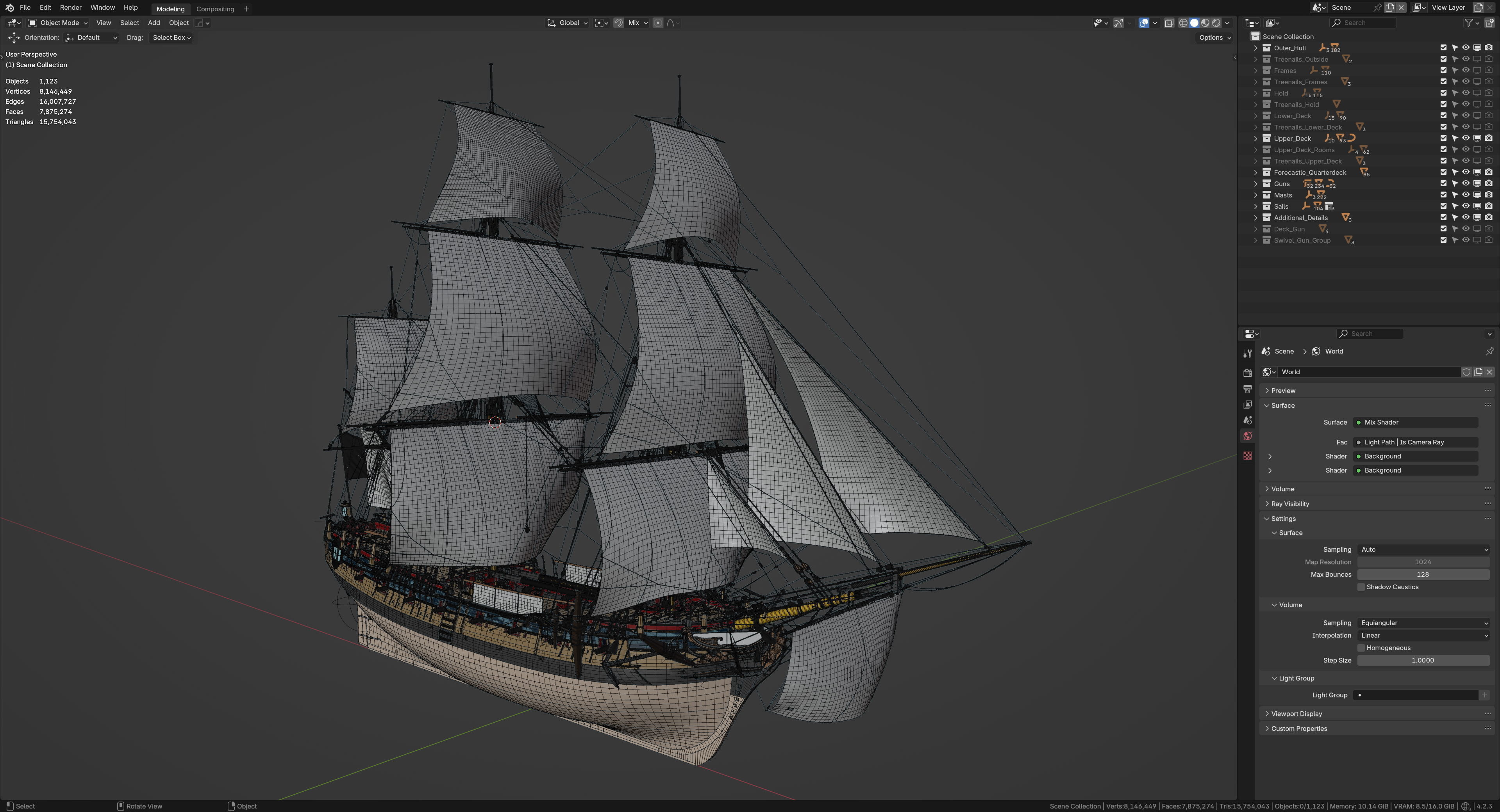 HMS Pegasus - Swan Class Sail Ship 3D model_30