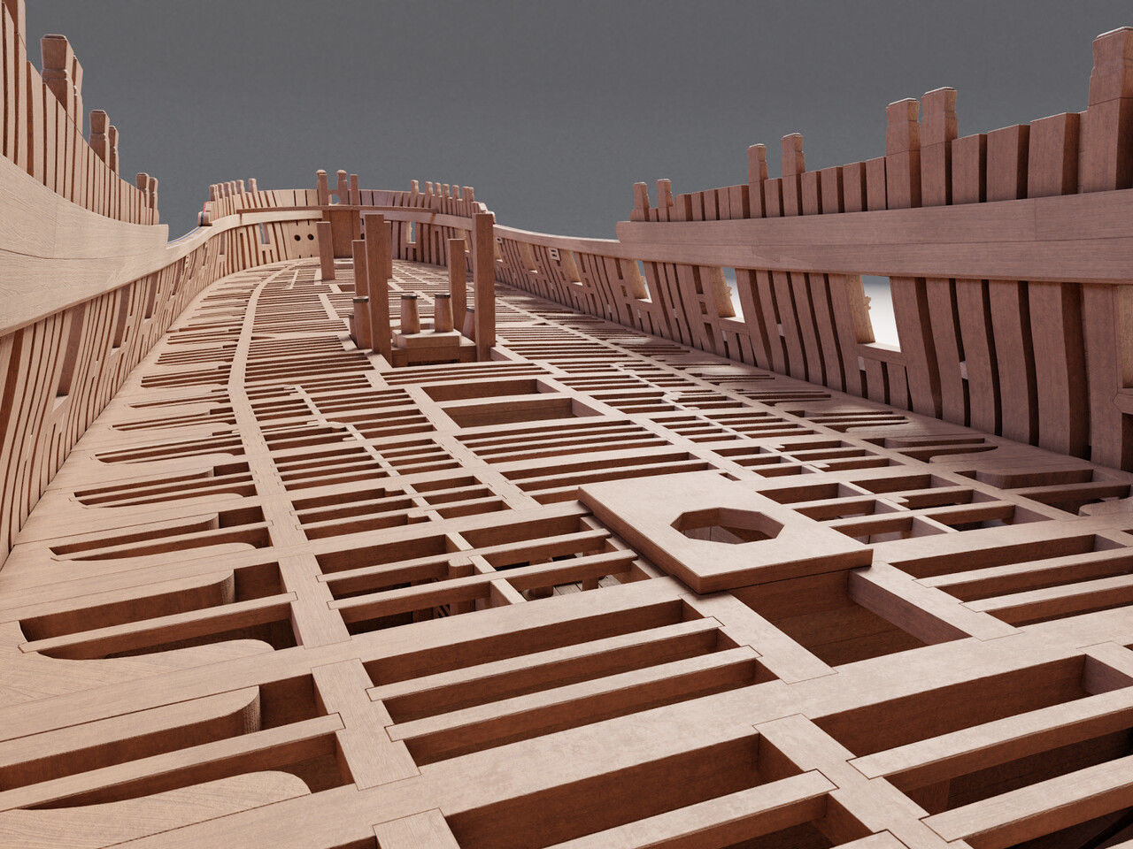 HMS Pegasus - Swan Class Sail Ship 3D model_12