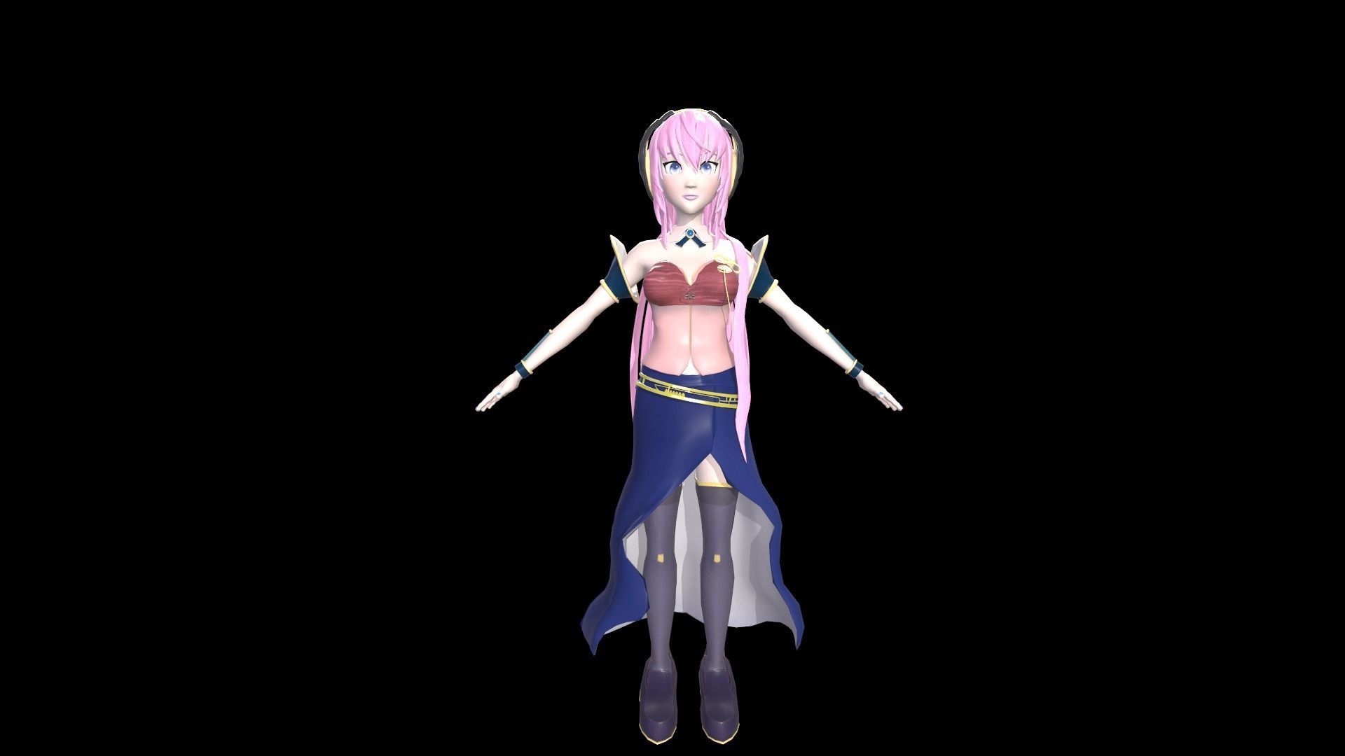 Megurine Luka V4x Model 3D model_3