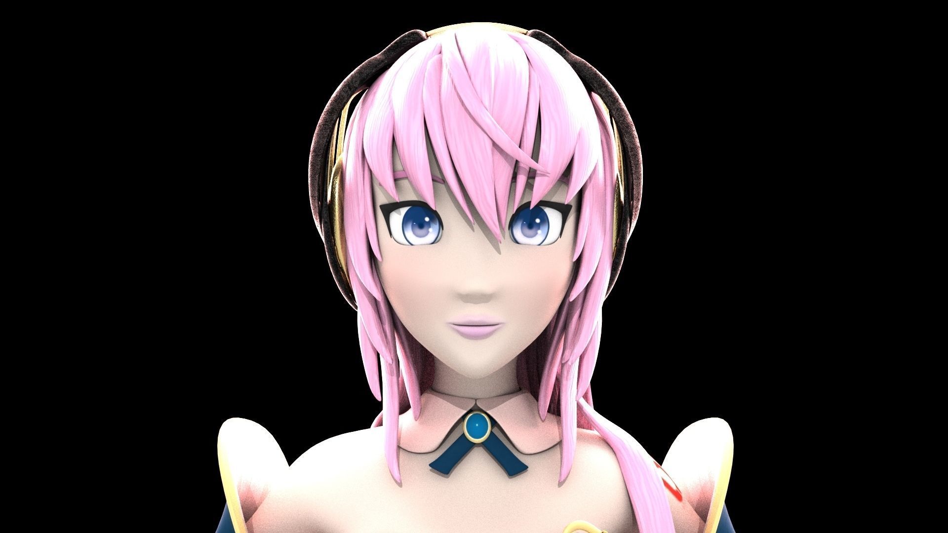 Megurine Luka V4x Model 3D model_2