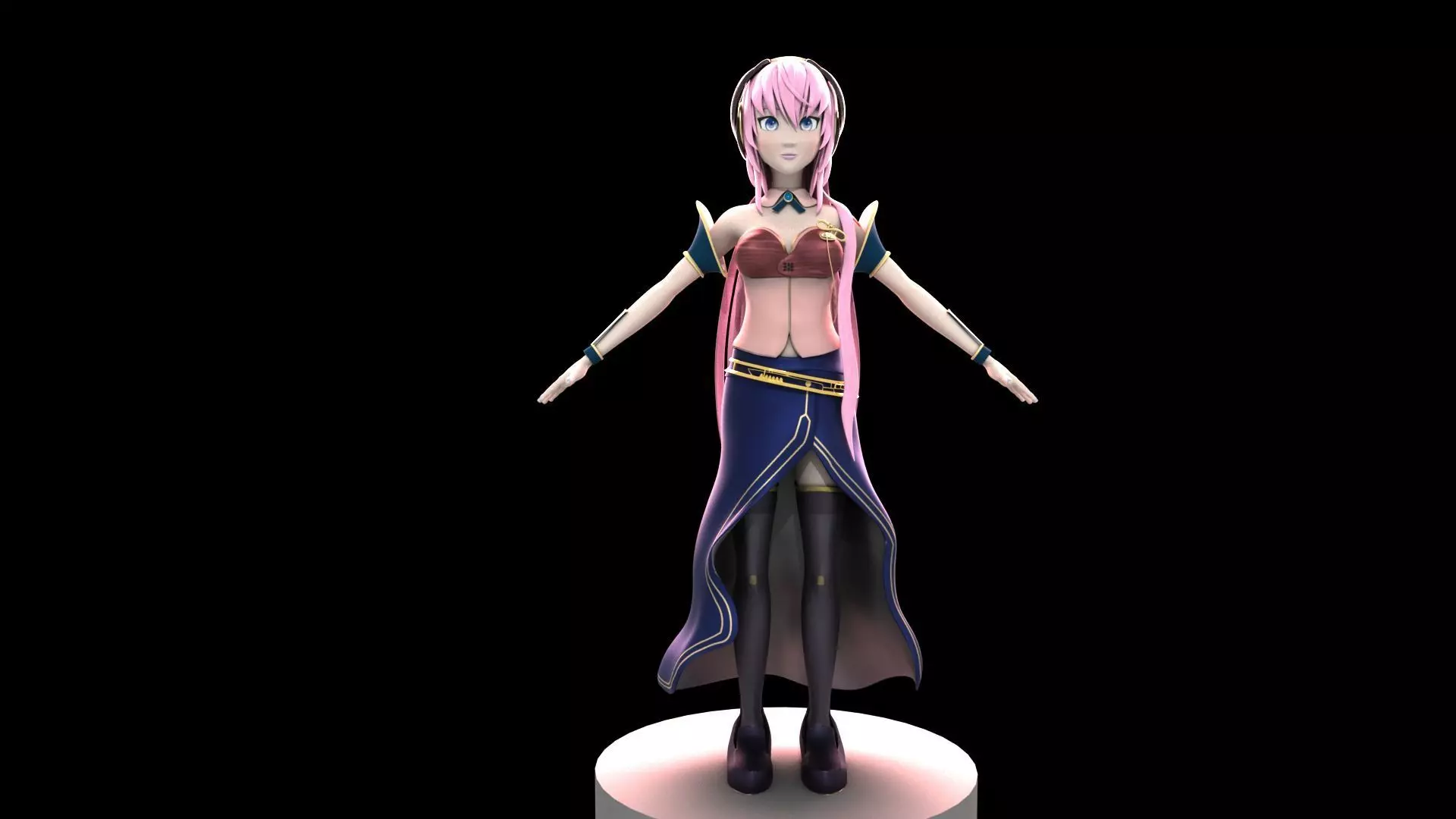 Megurine Luka V4x Model 3D model_0