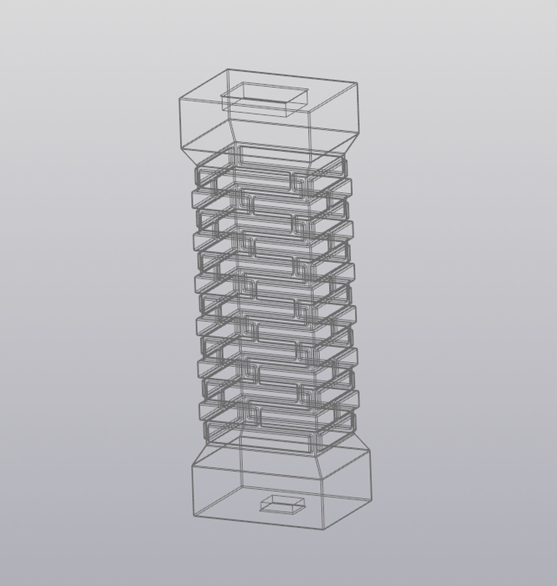 Cemetery gate Planter decoration 3D print model_18
