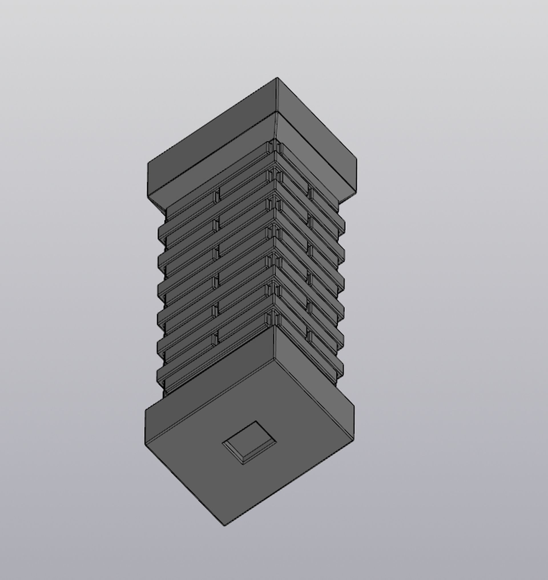 Cemetery gate Planter decoration 3D print model_16