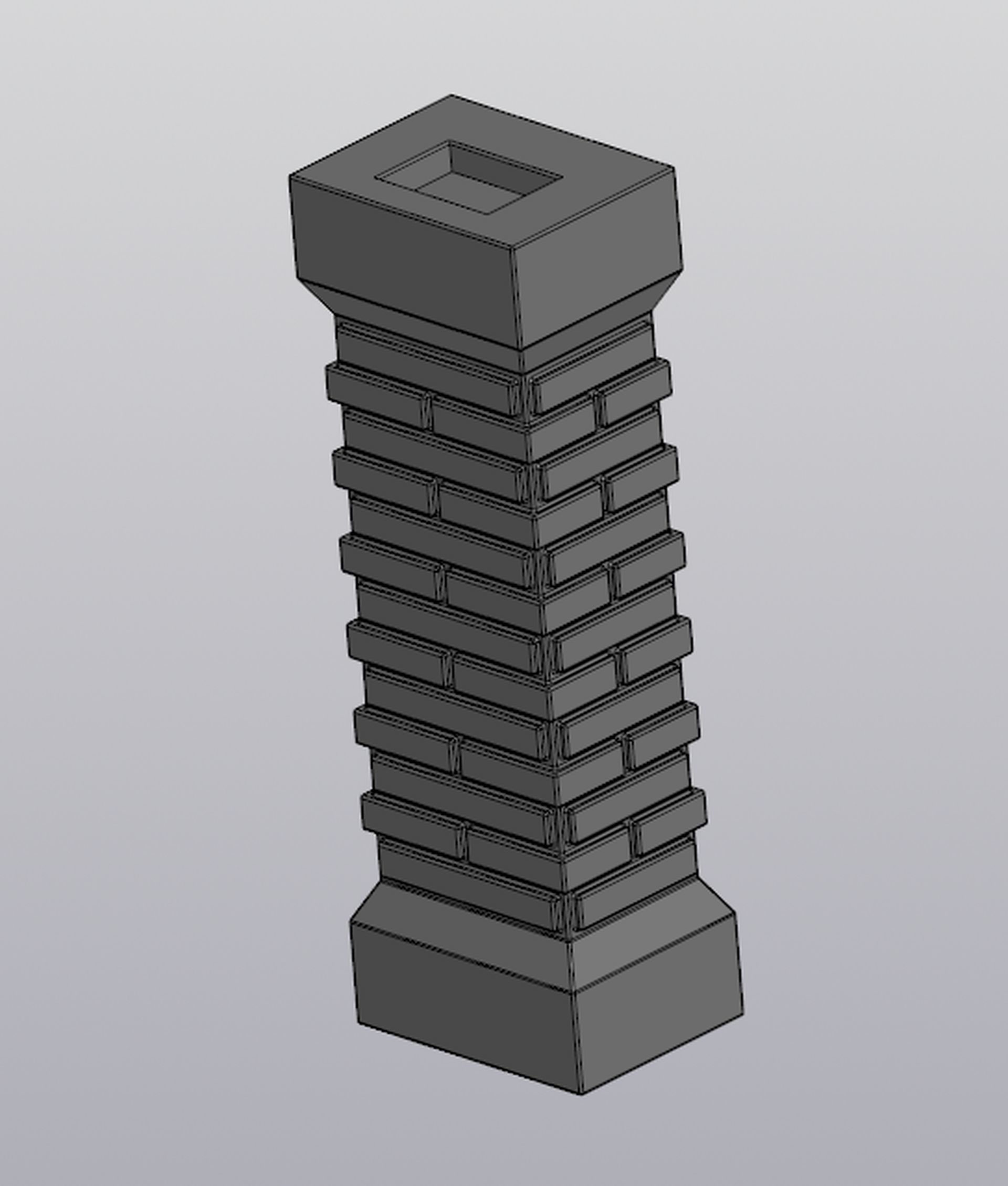 Cemetery gate Planter decoration 3D print model_14