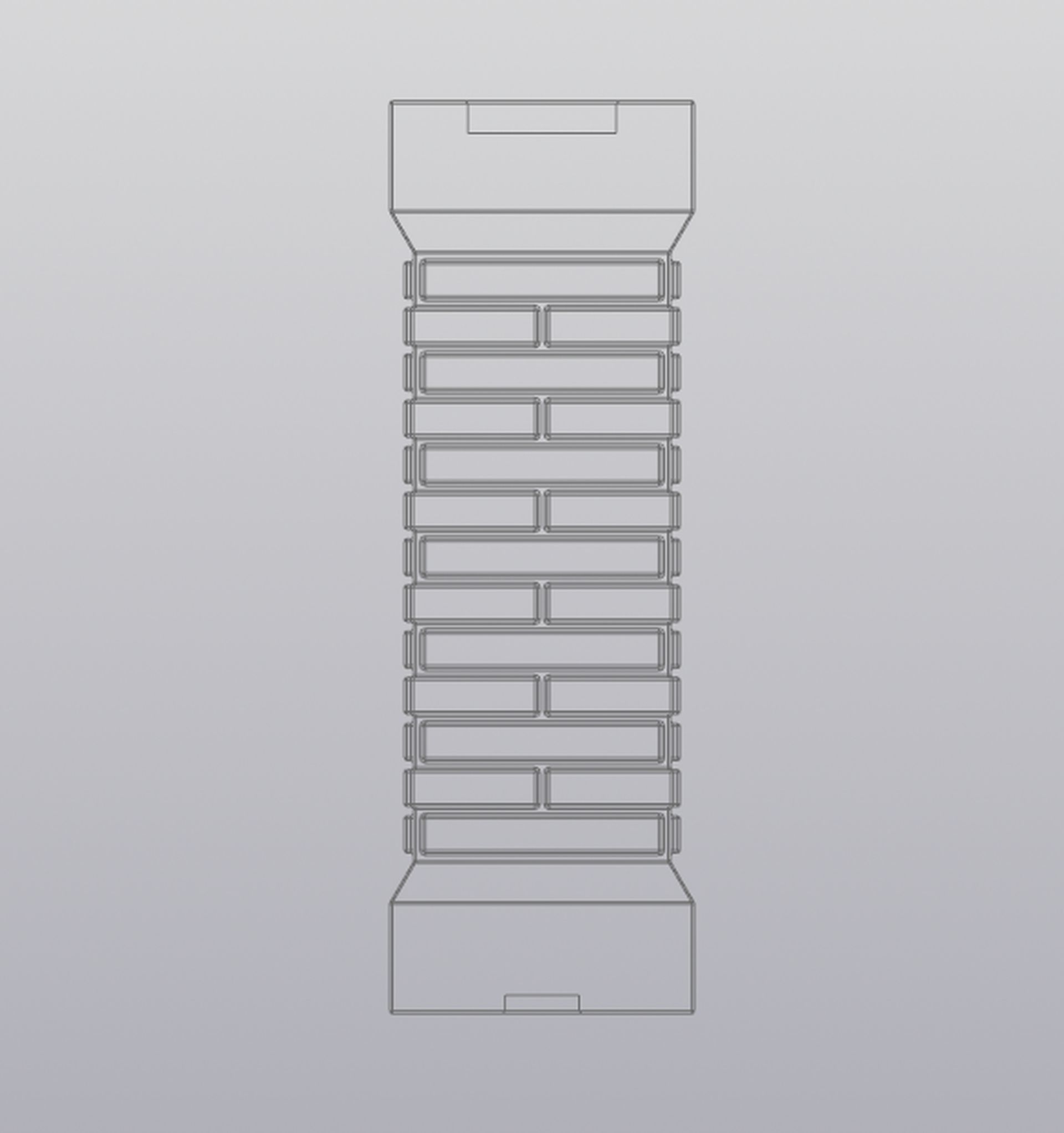 Cemetery gate Planter decoration 3D print model_17