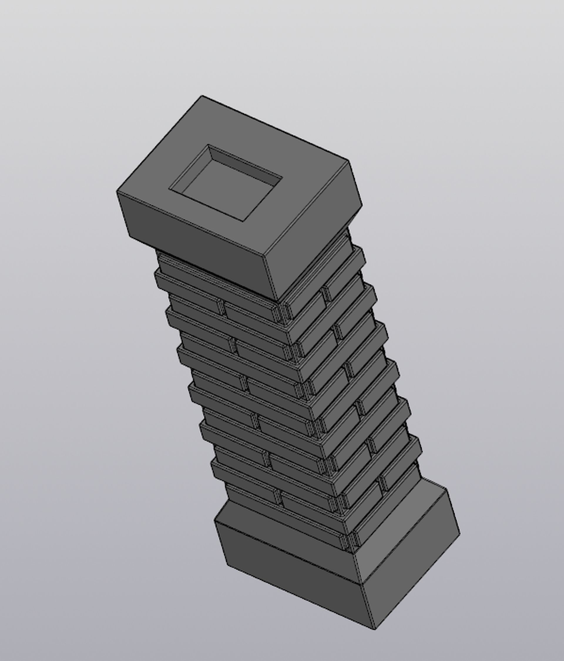Cemetery gate Planter decoration 3D print model_15