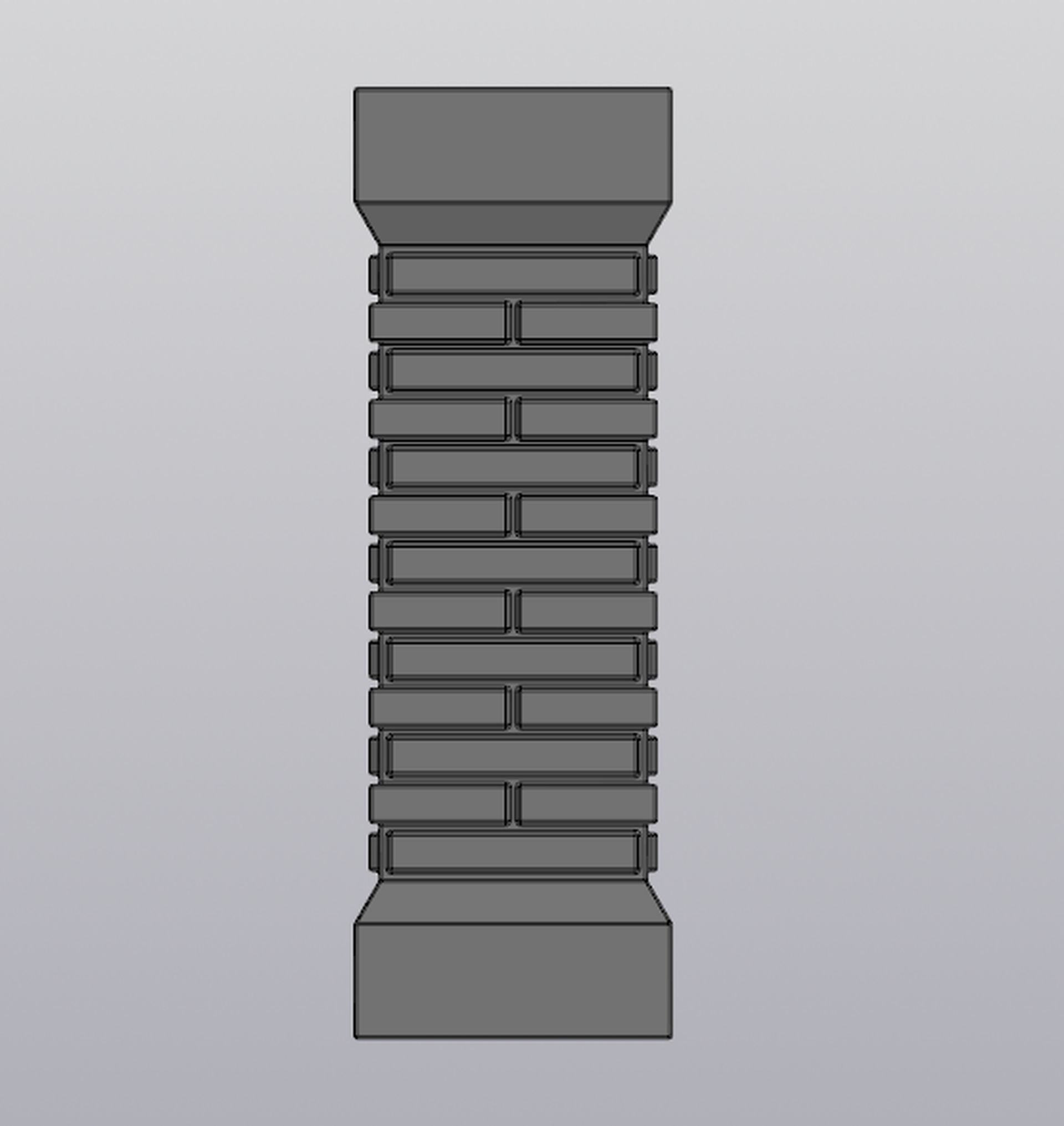 Cemetery gate Planter decoration 3D print model_13