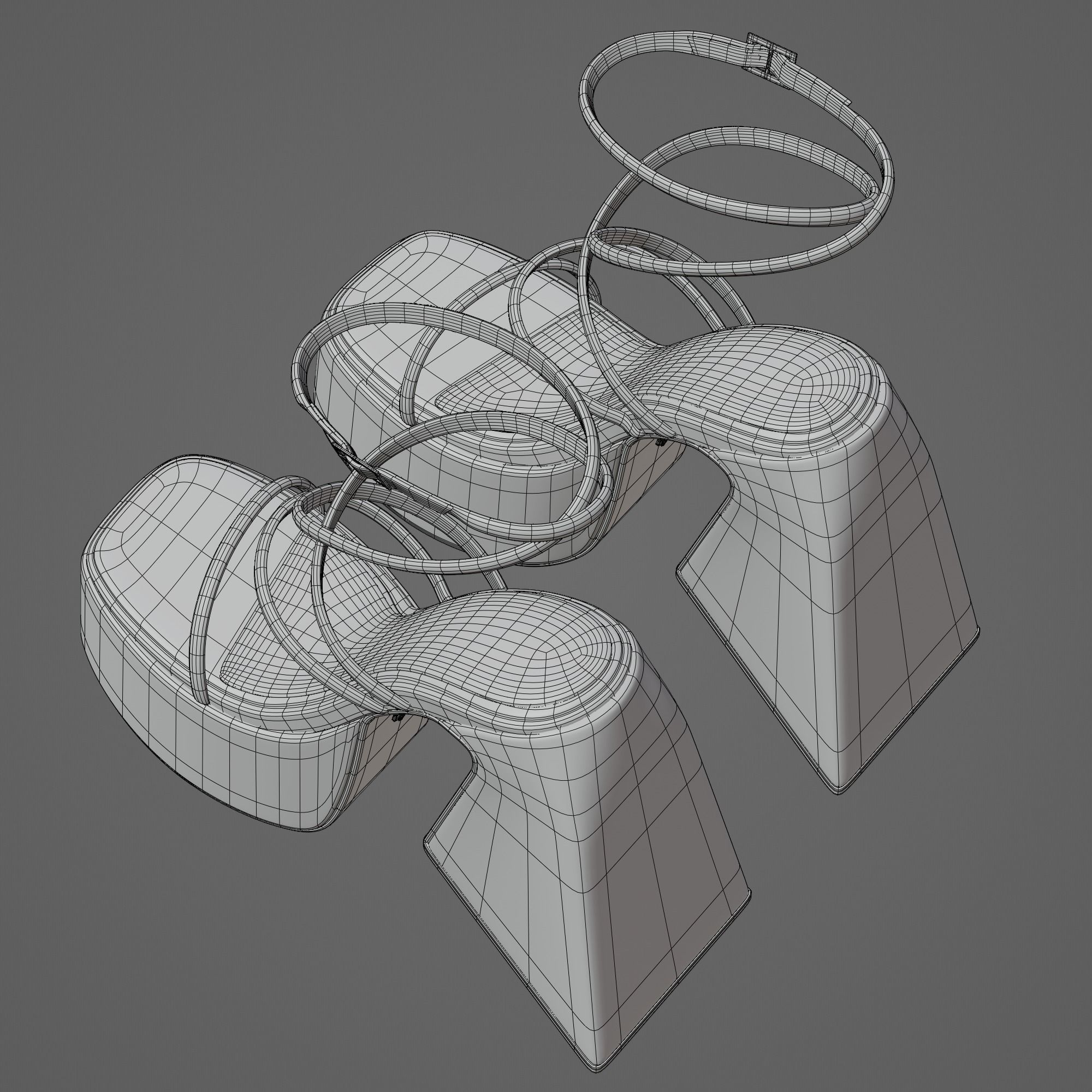 Naked Wolfe Angel High Heels 3D model_11