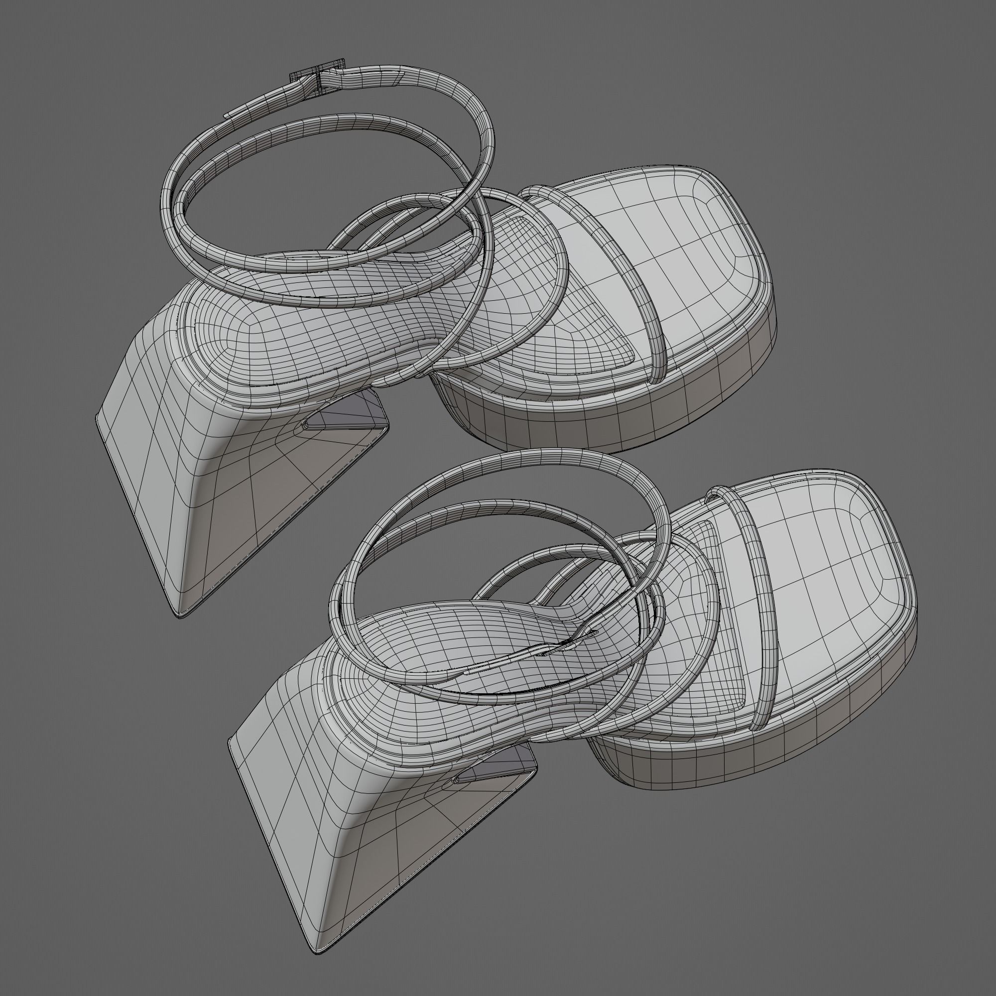 Naked Wolfe Angel High Heels 3D model_12