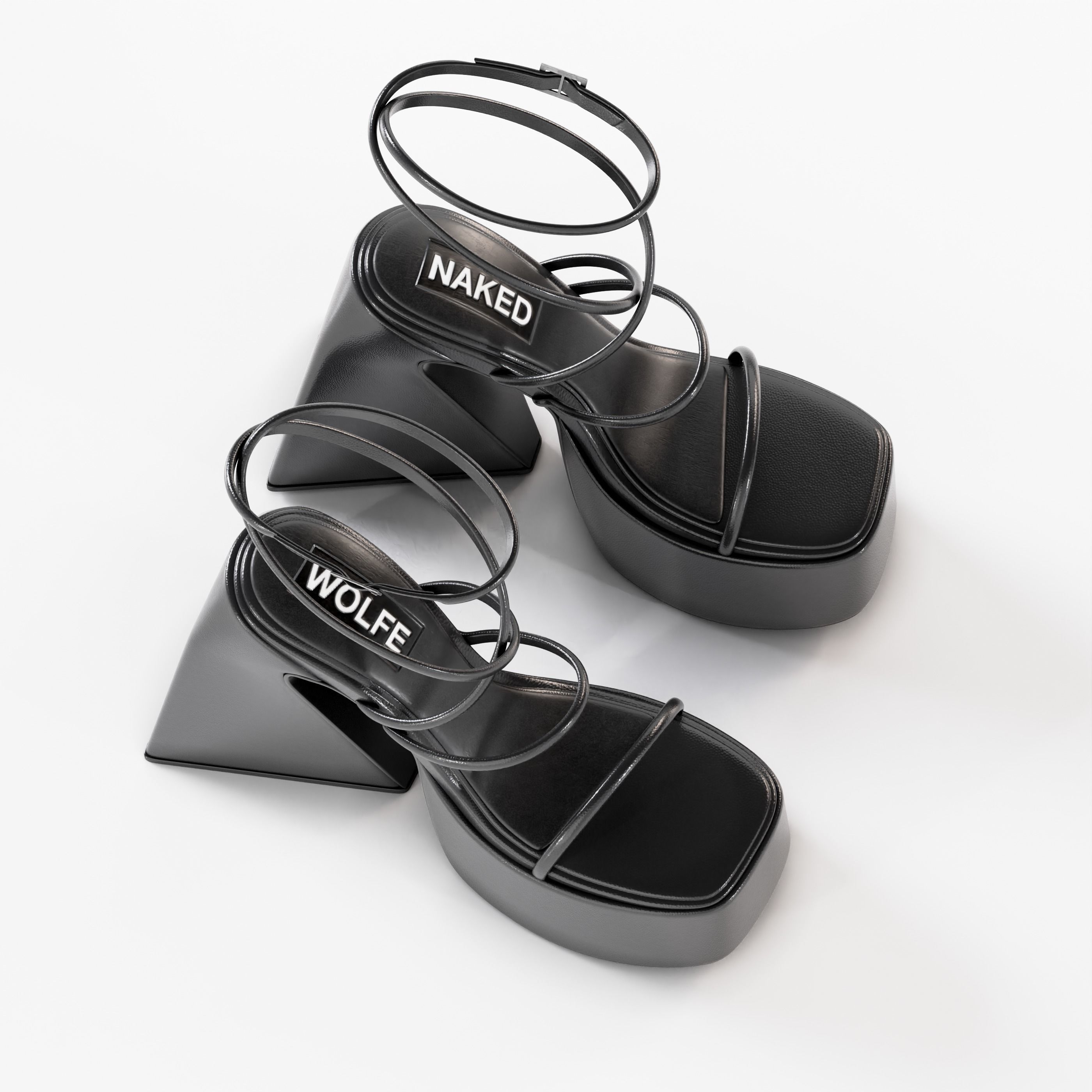 Naked Wolfe Angel High Heels 3D model_5