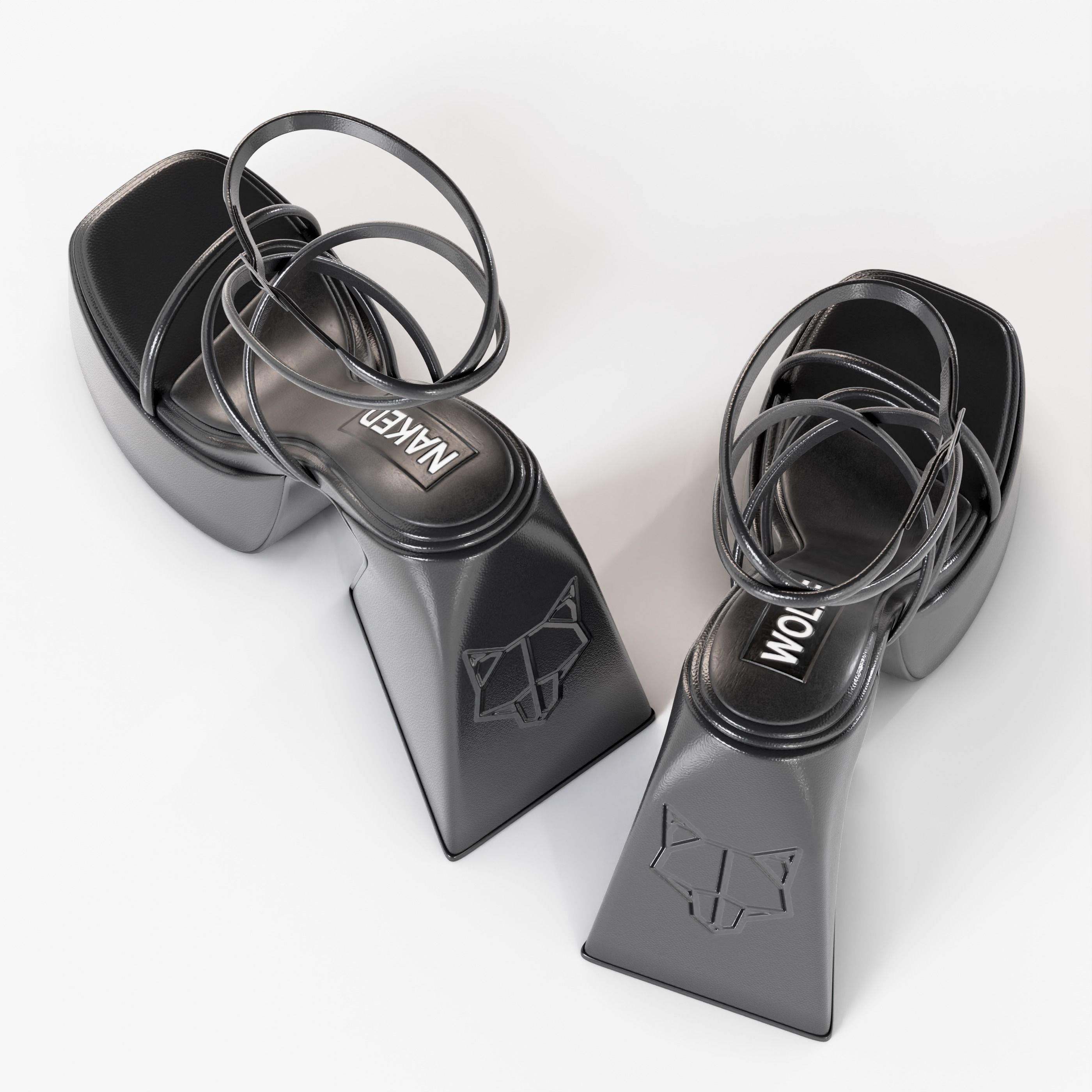 Naked Wolfe Angel High Heels 3D model_2