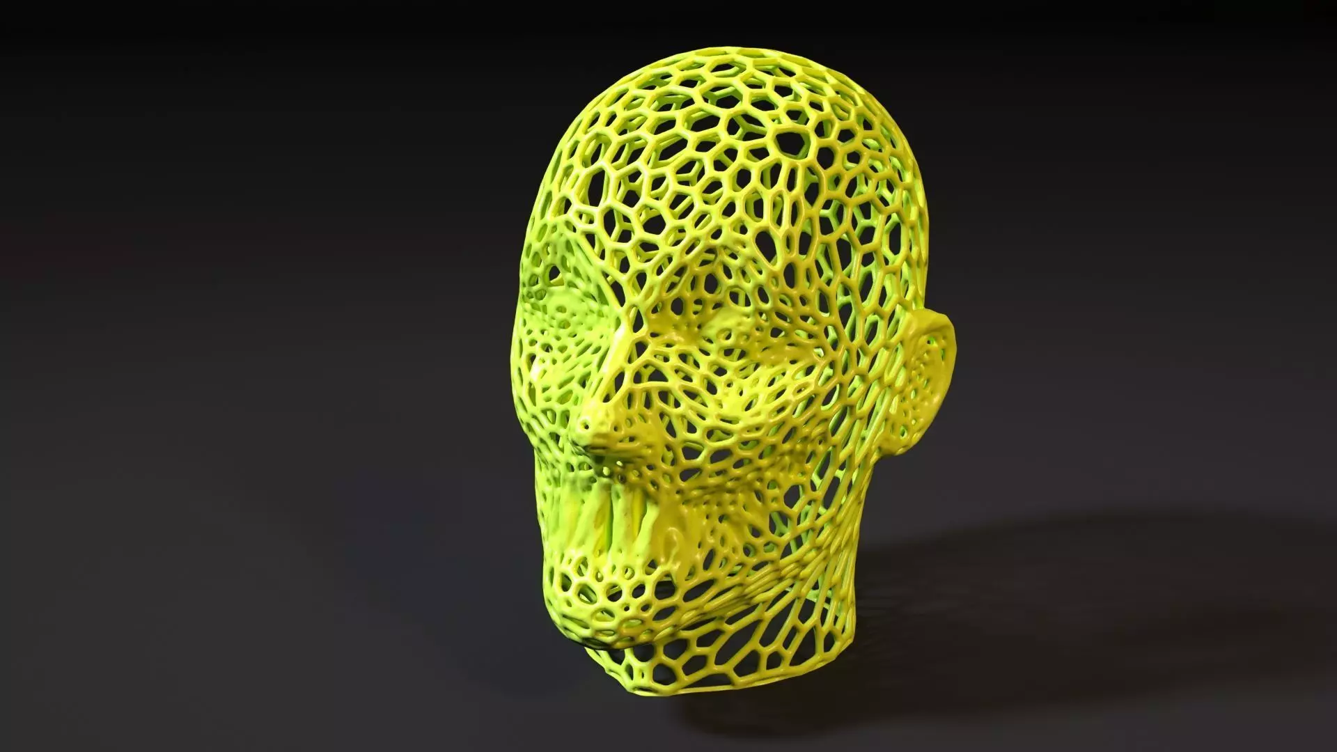 Zombie head 3D print model