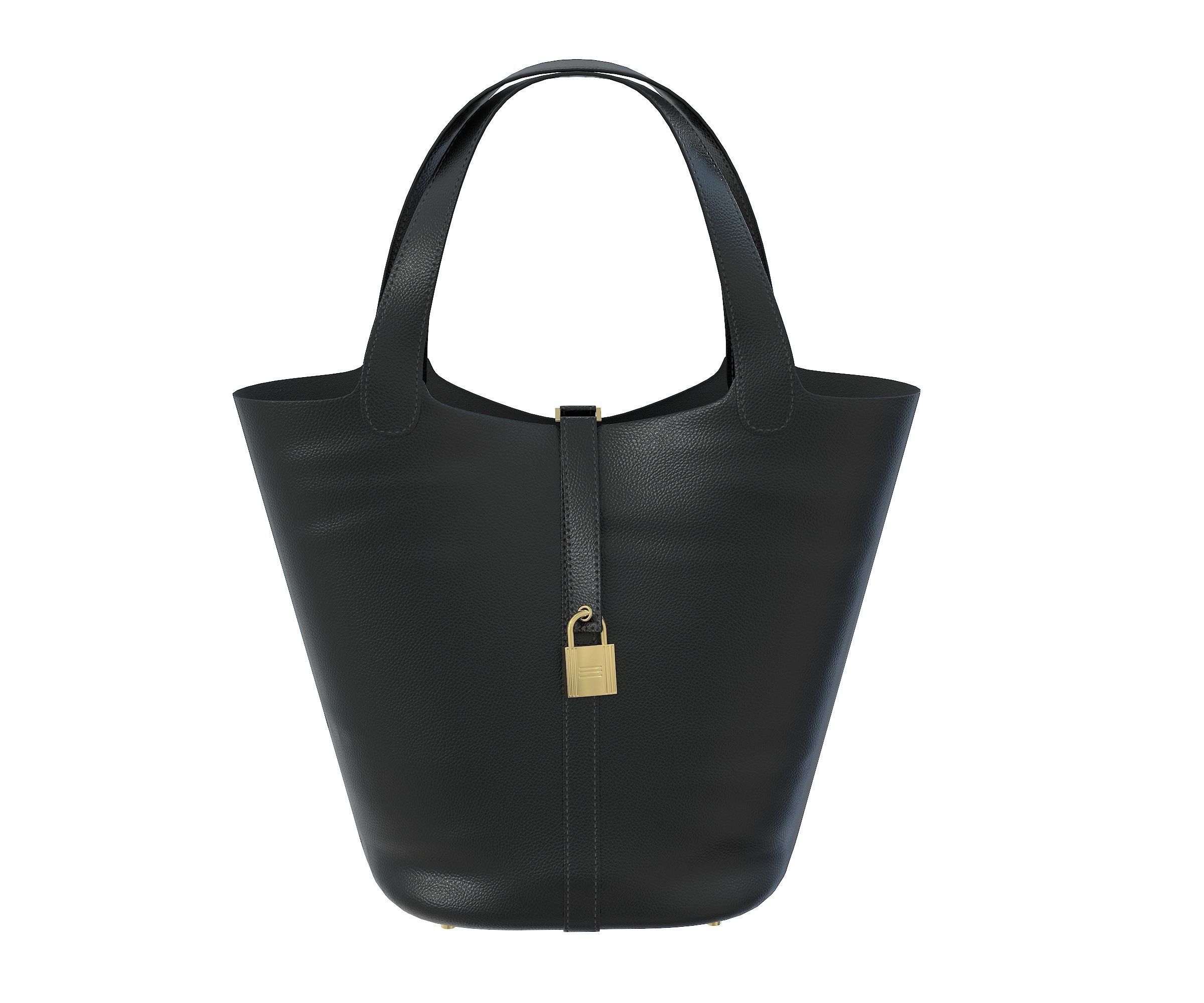 Hermes Picotin 22 HandBag with Shawl 3D Model Collection_22