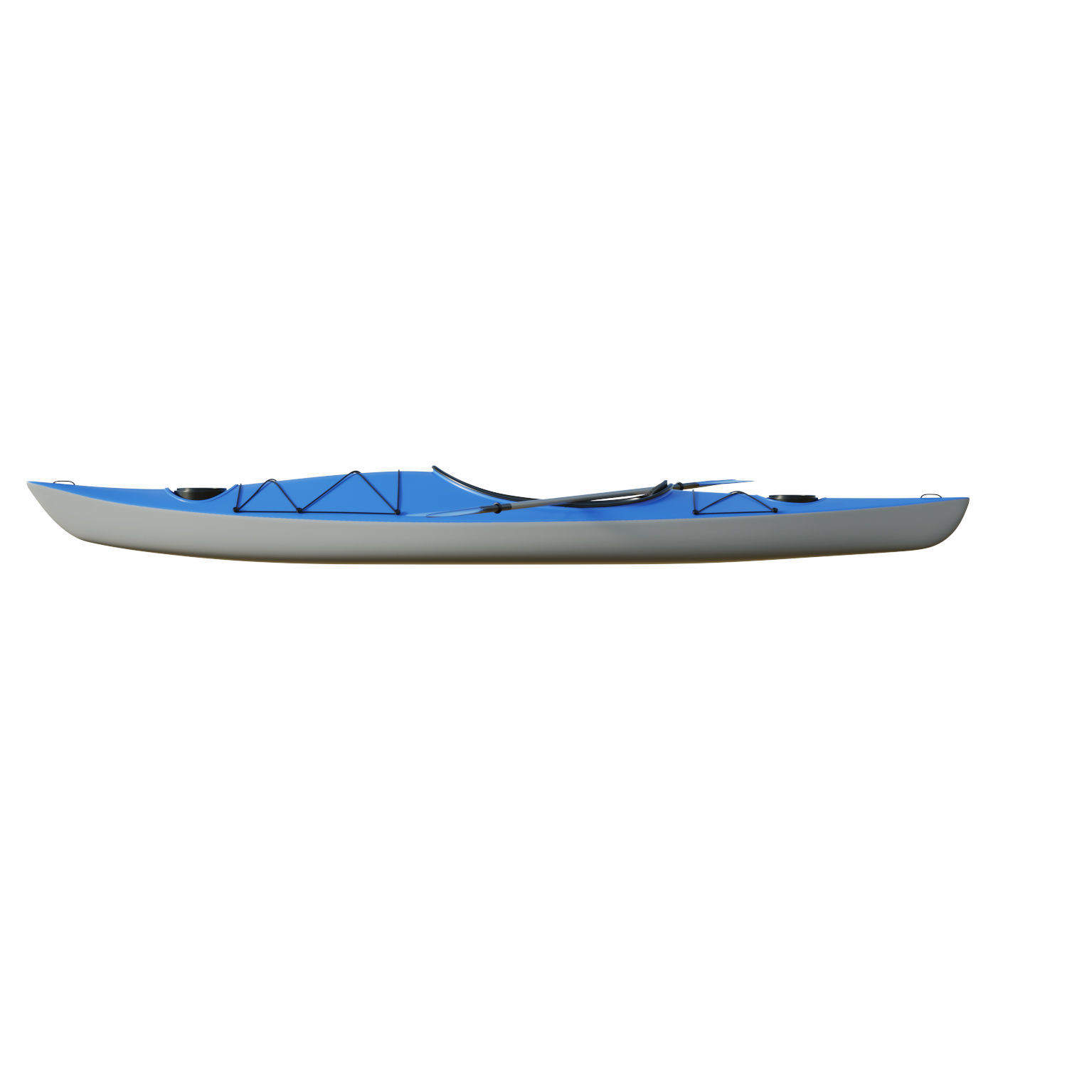 Kayak 01 Low-poly 3D model_11