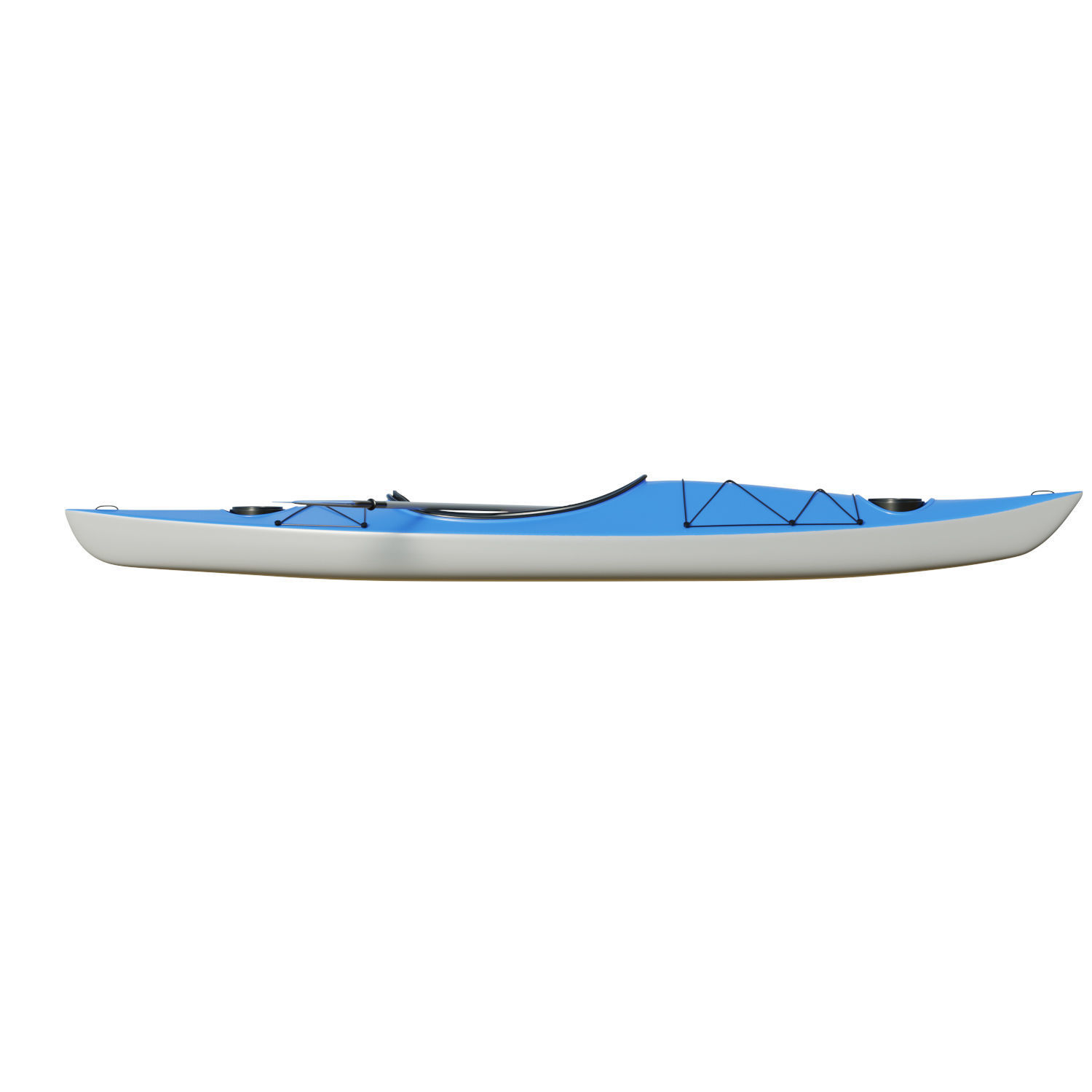 Kayak 01 Low-poly 3D model_6