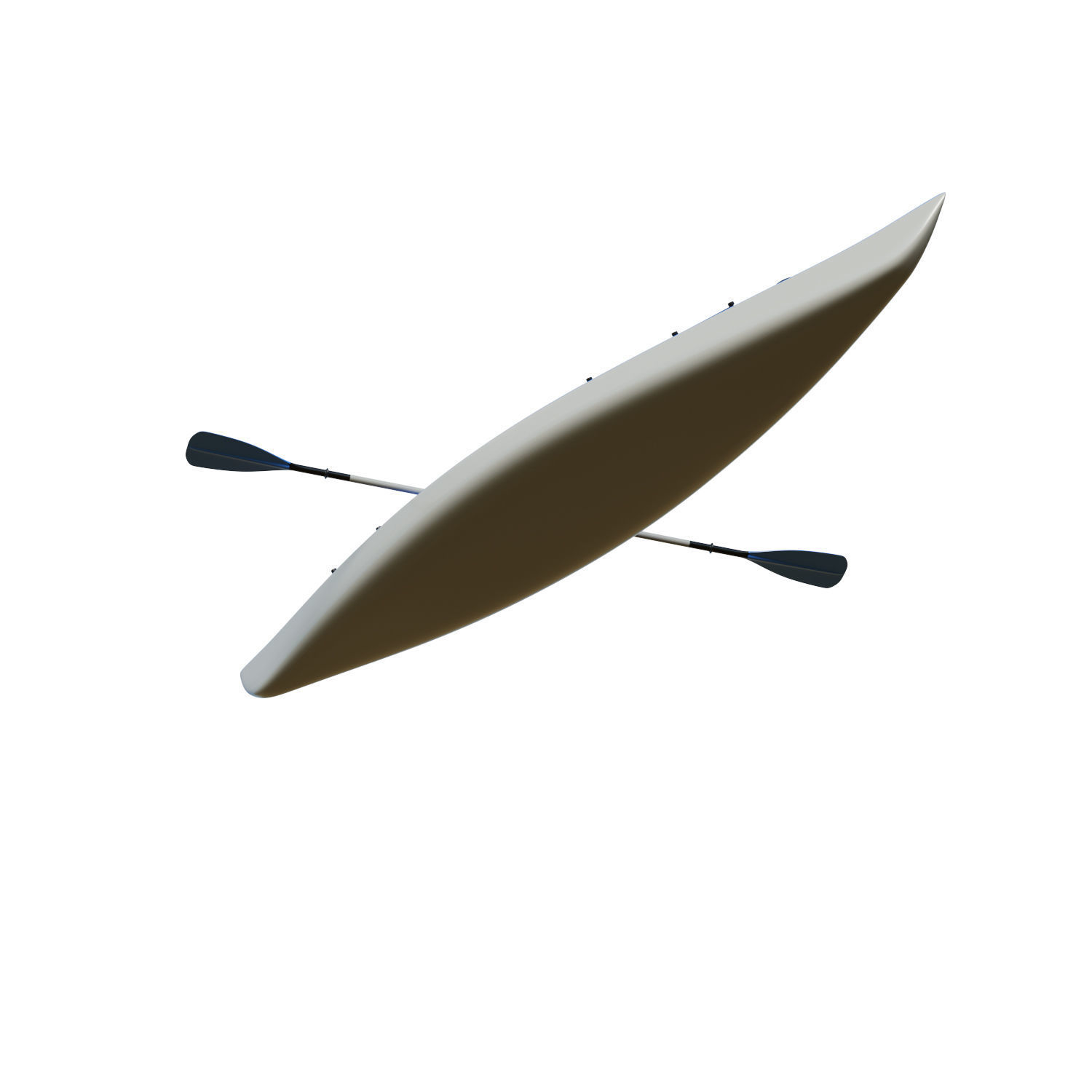 Kayak 01 Low-poly 3D model_7