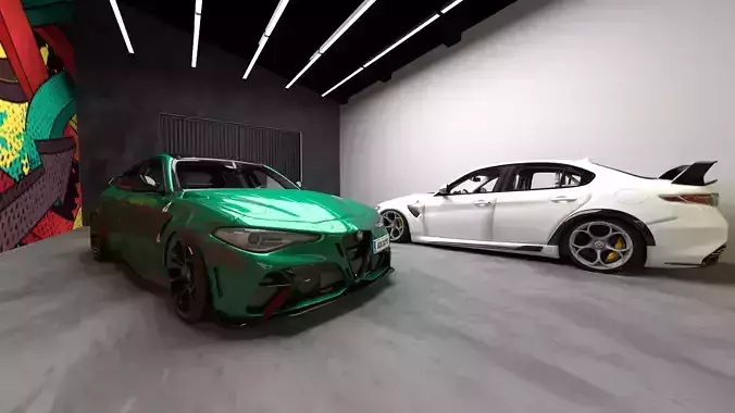 Giulia GTAM - Alfa Romeo 3D model Pack 