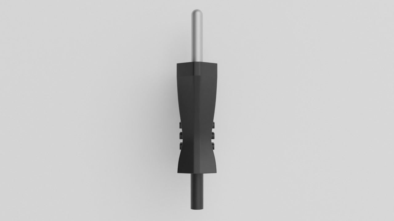 Type C plug and socket 3D model_4