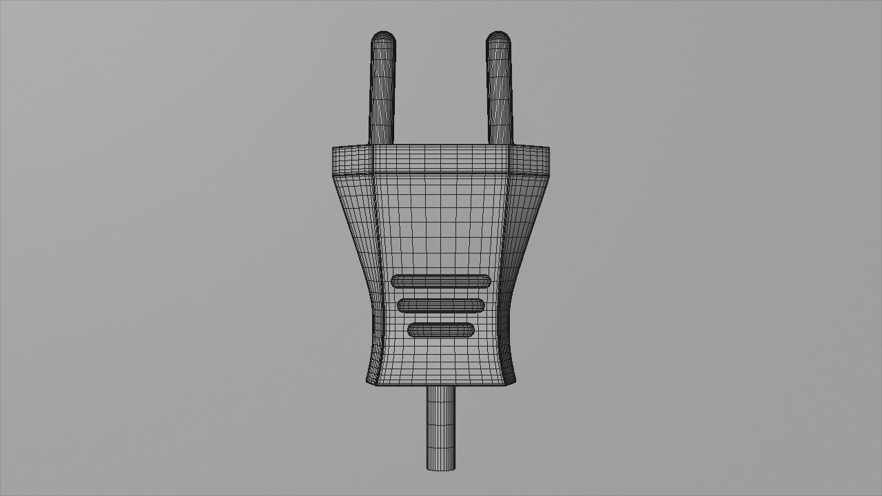 Type C plug and socket 3D model_8