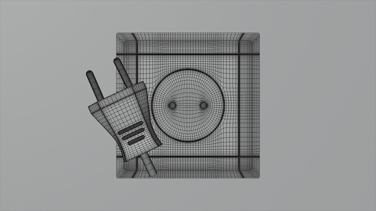 Type C plug and socket 3D model_5