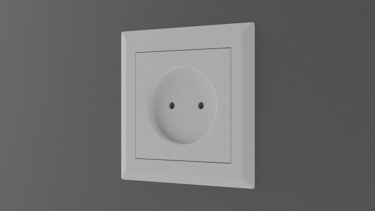 Type C plug and socket 3D model_2