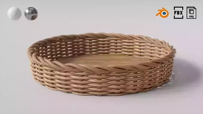 Wicker Basket 01
