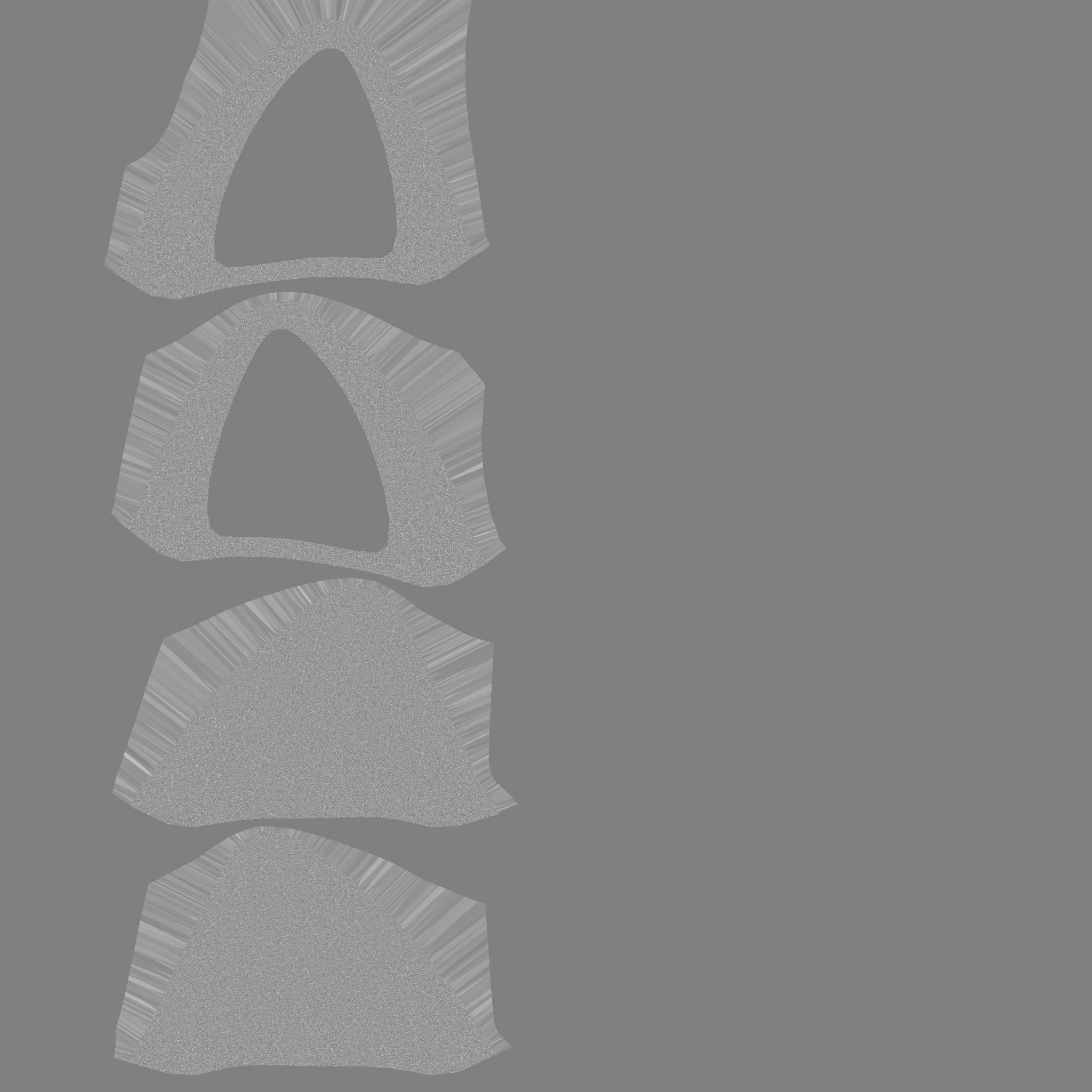 Furry Ears Tiara J10 Red - Headband Character Design Low-poly 3D model_16