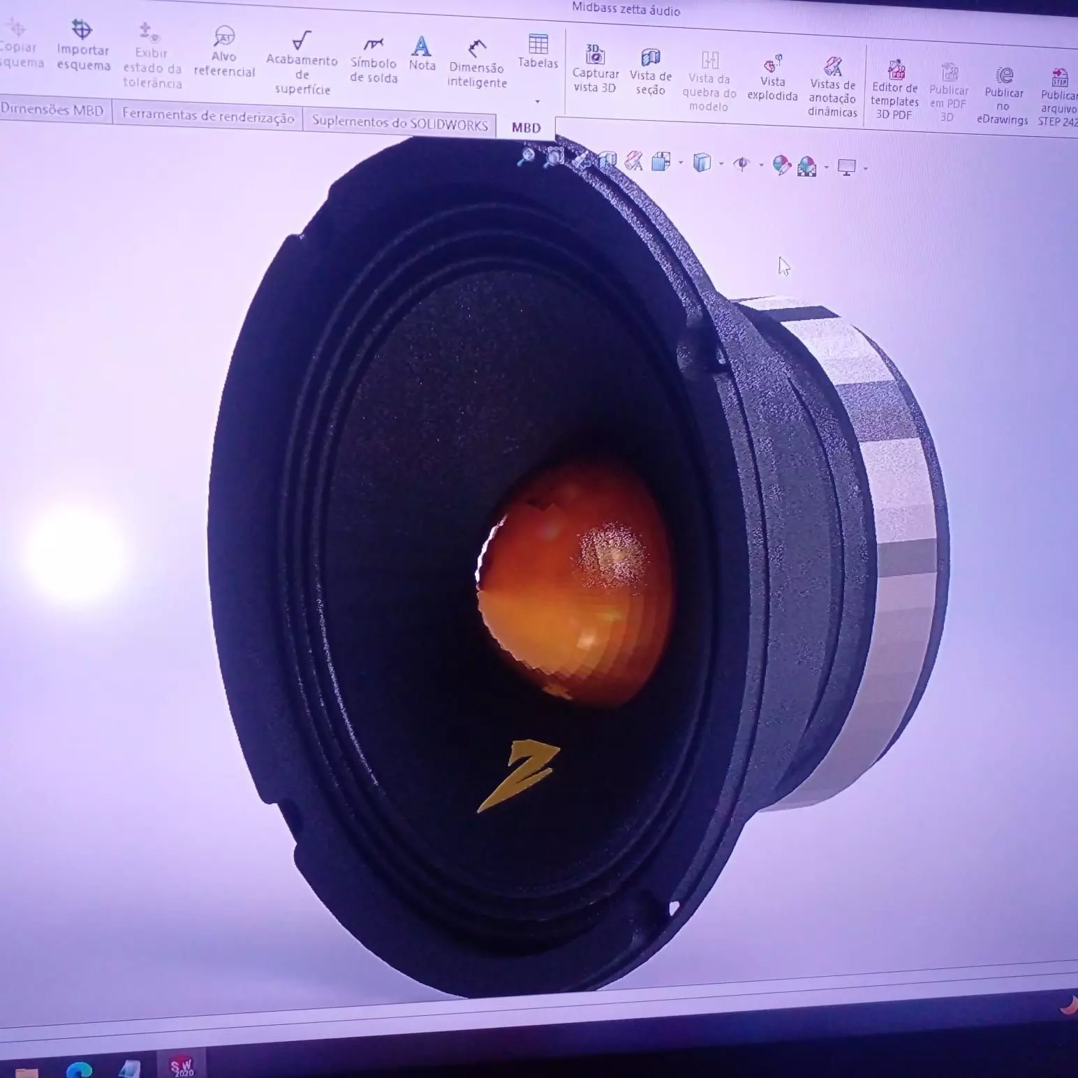 Midbass zetta audio 3D print model_0