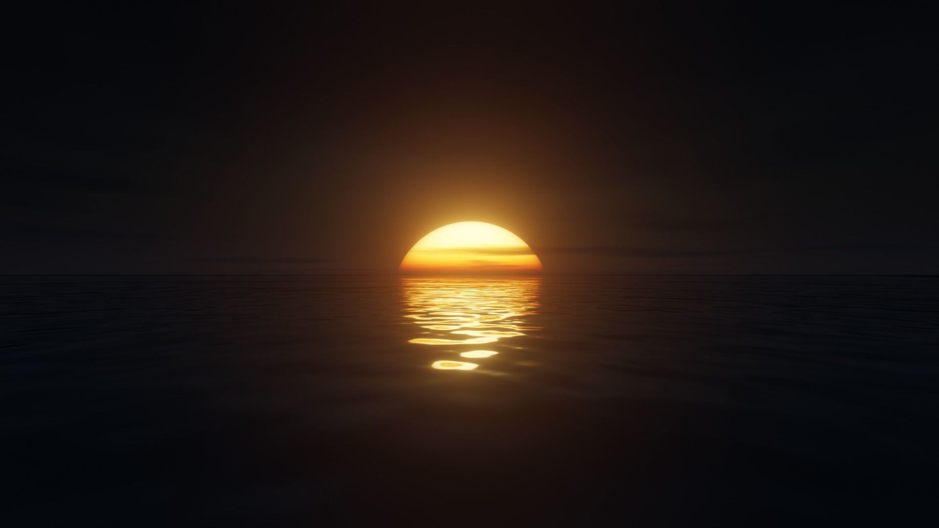 Large Scale Animated Sea Ocean for Blender 3D model_1