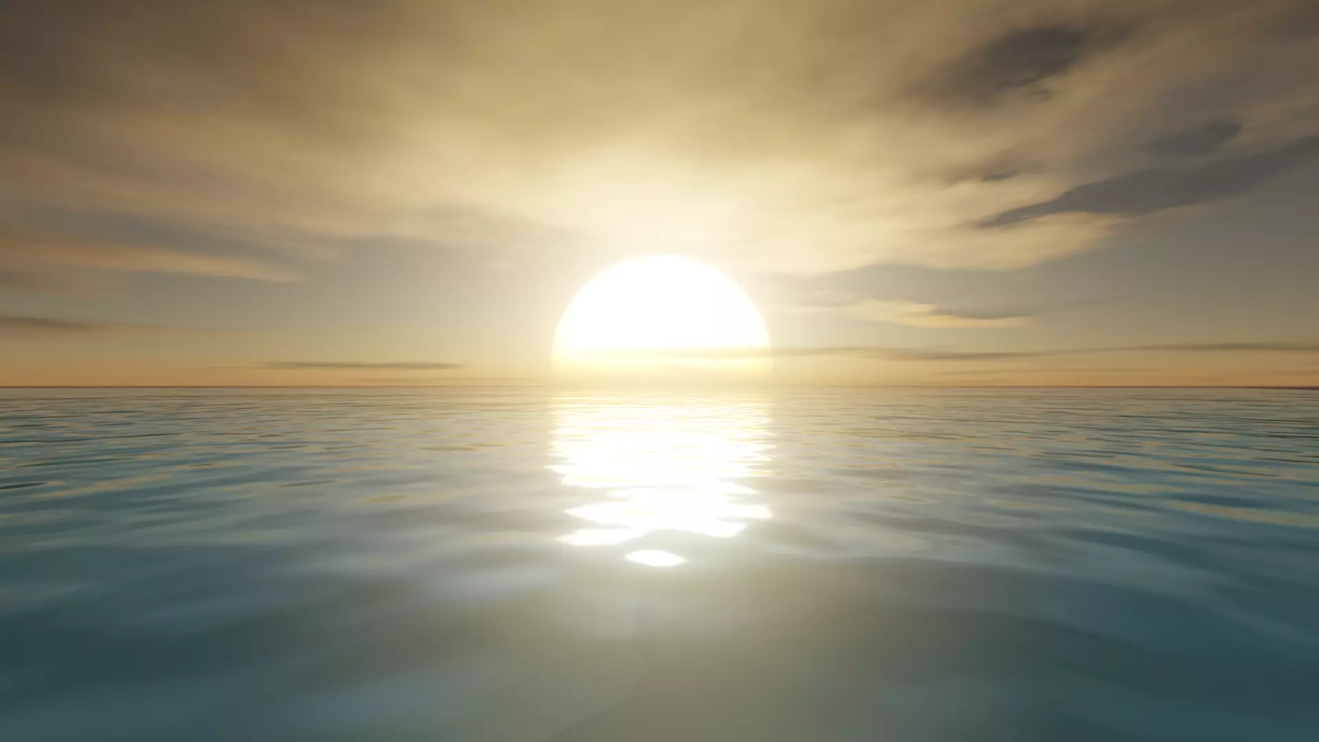 Large Scale Animated Sea Ocean for Blender 3D model_0