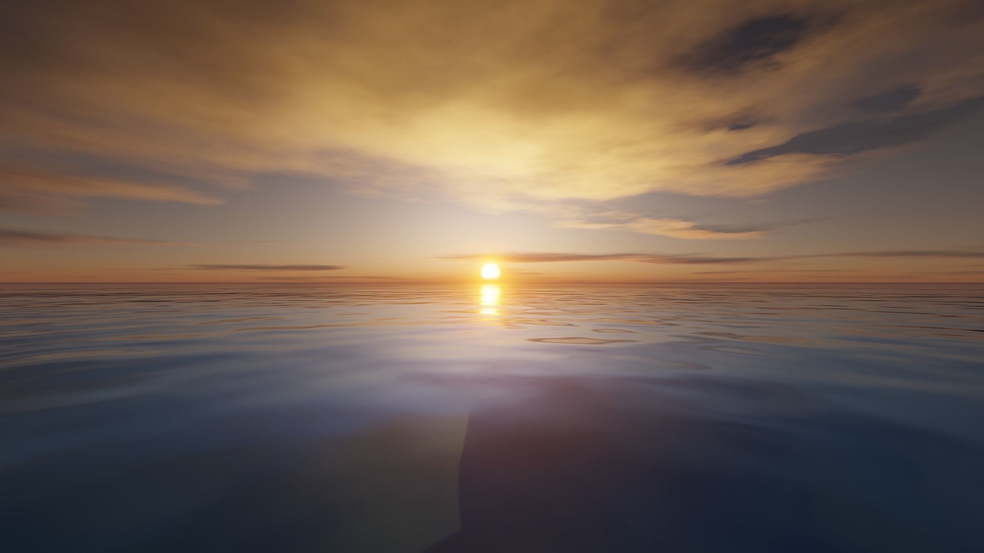 Large Scale Animated Sea Ocean for Blender 3D model_7