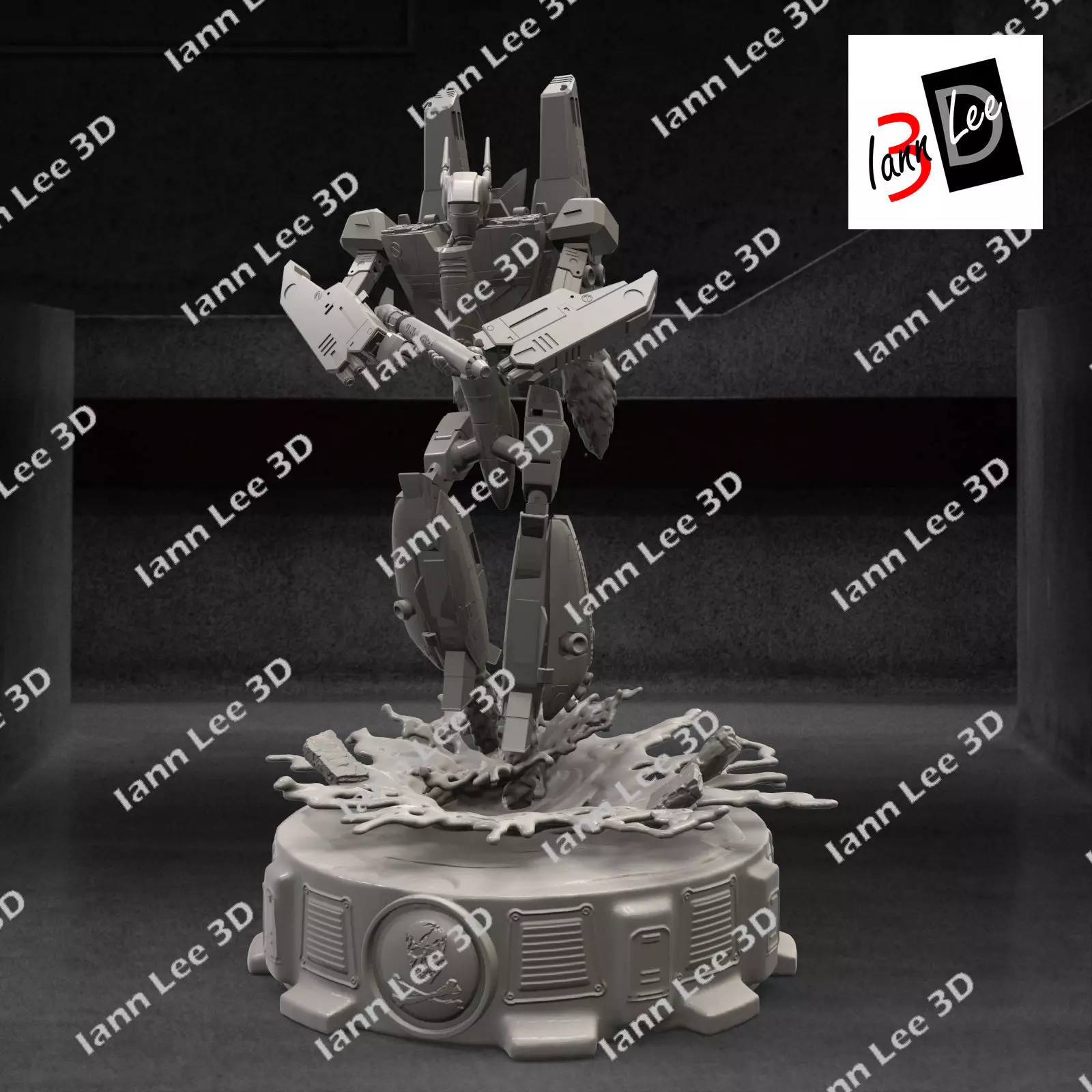 Robotech VF-1S Skull Leader serie anime 3D print model_0