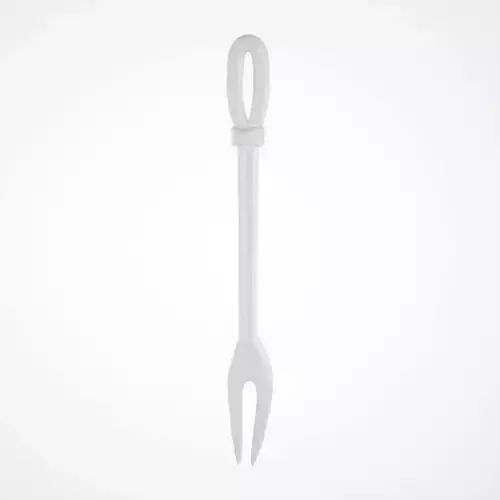 Game-ready White Porcelain Fork