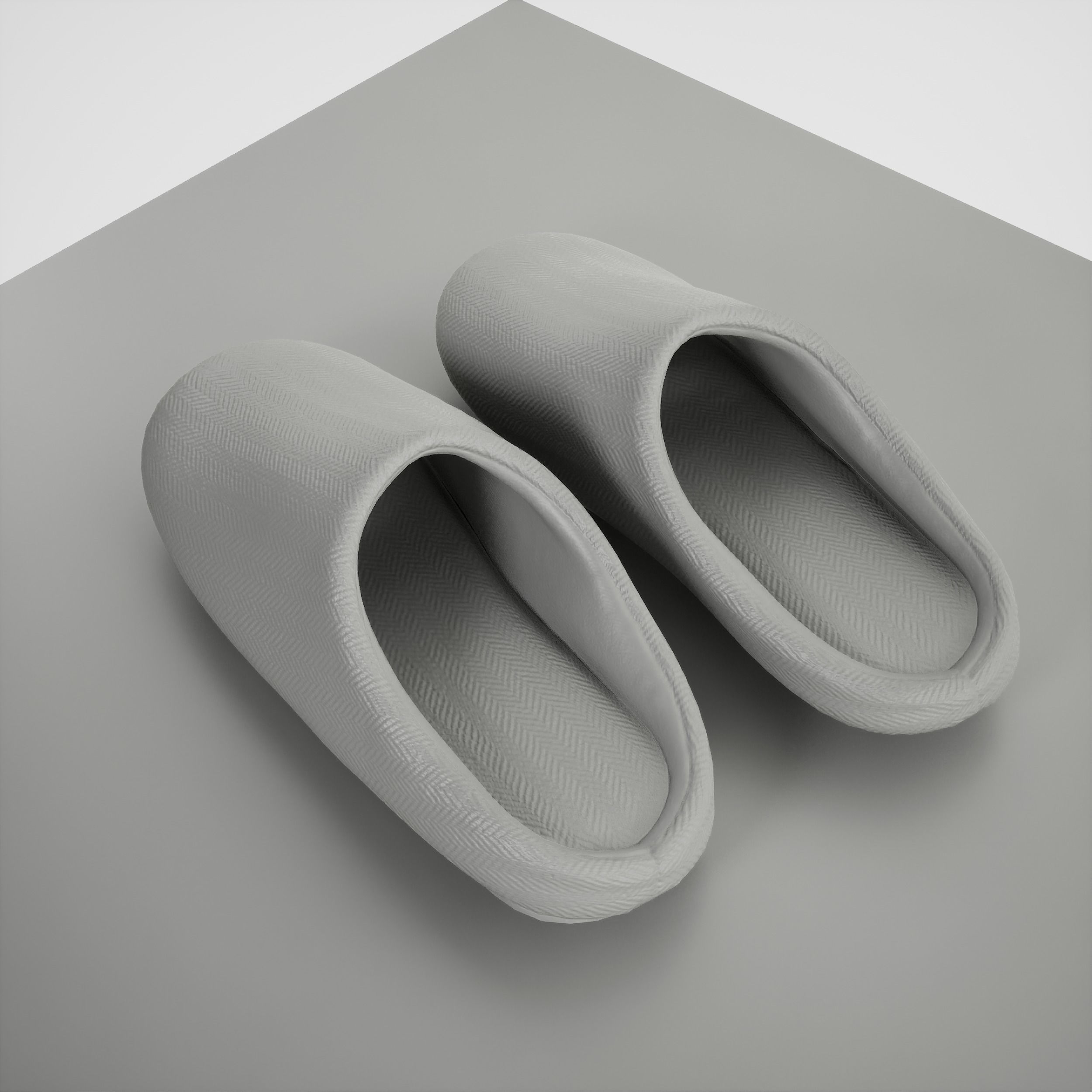 Game-Ready House Shoes Low-poly 3D model_7